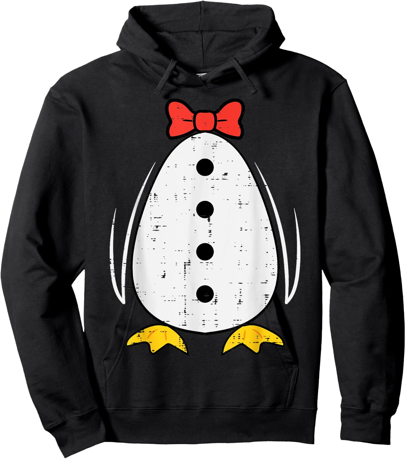 Penguin Costume Halloween Boys Girls Kids Toddler Women Men Hoodie - Hoodie | Black