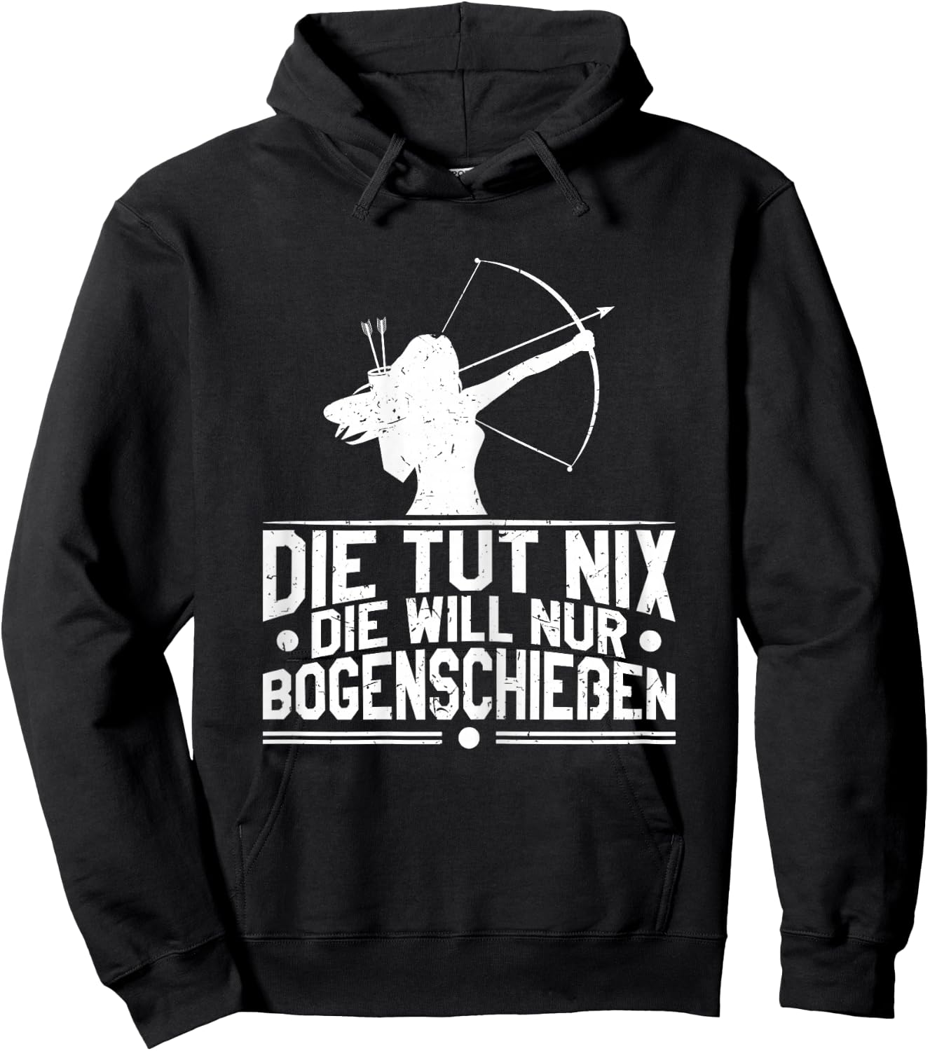 Women's Archer Funny Die Will Nur Archery , black Hoodie - Hoodie | Black
