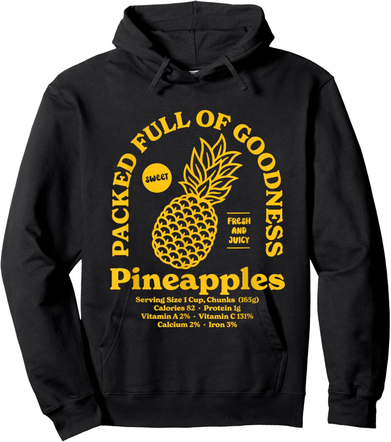 Pineapples Hoodie - Hoodie | Black