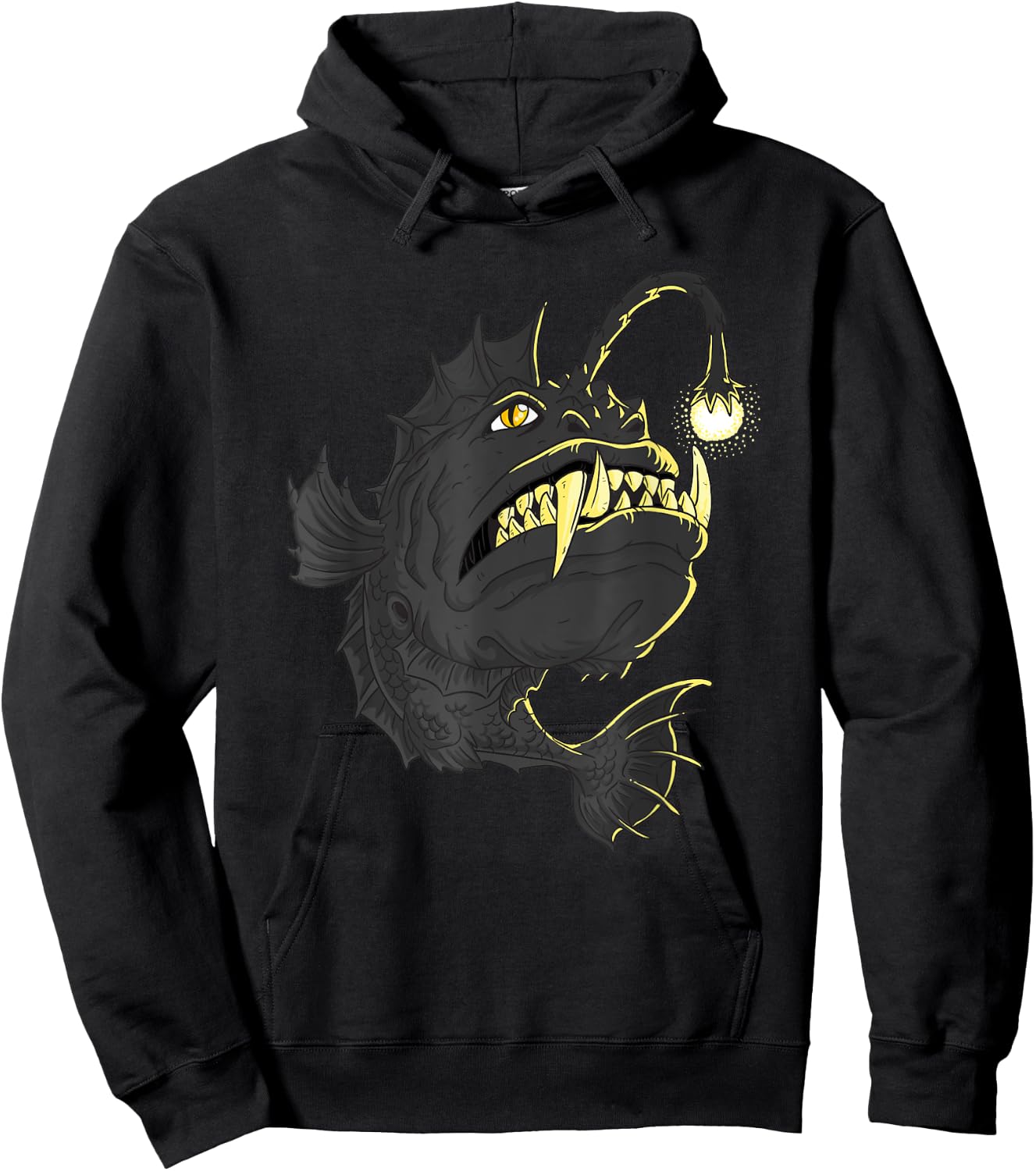Angler Fish Deep Sea Fish Hoodie - Hoodie | Black