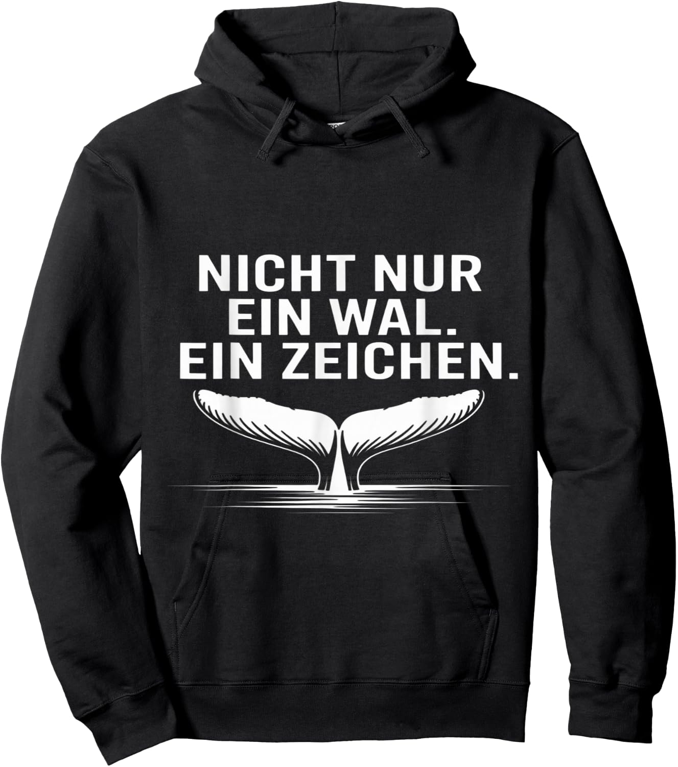 Nicht Nur EIN Wal EIN Zeichen Timmy Hope Buckelwal Hoodie - Hoodie | Black