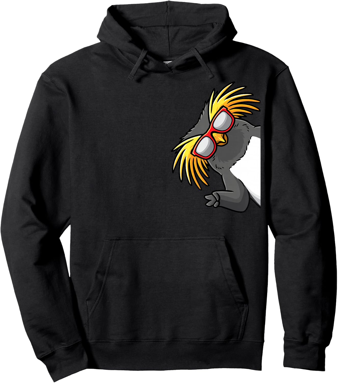 Tristan Penguin Northern Rock Penguin From Side Hoodie - Hoodie | Black