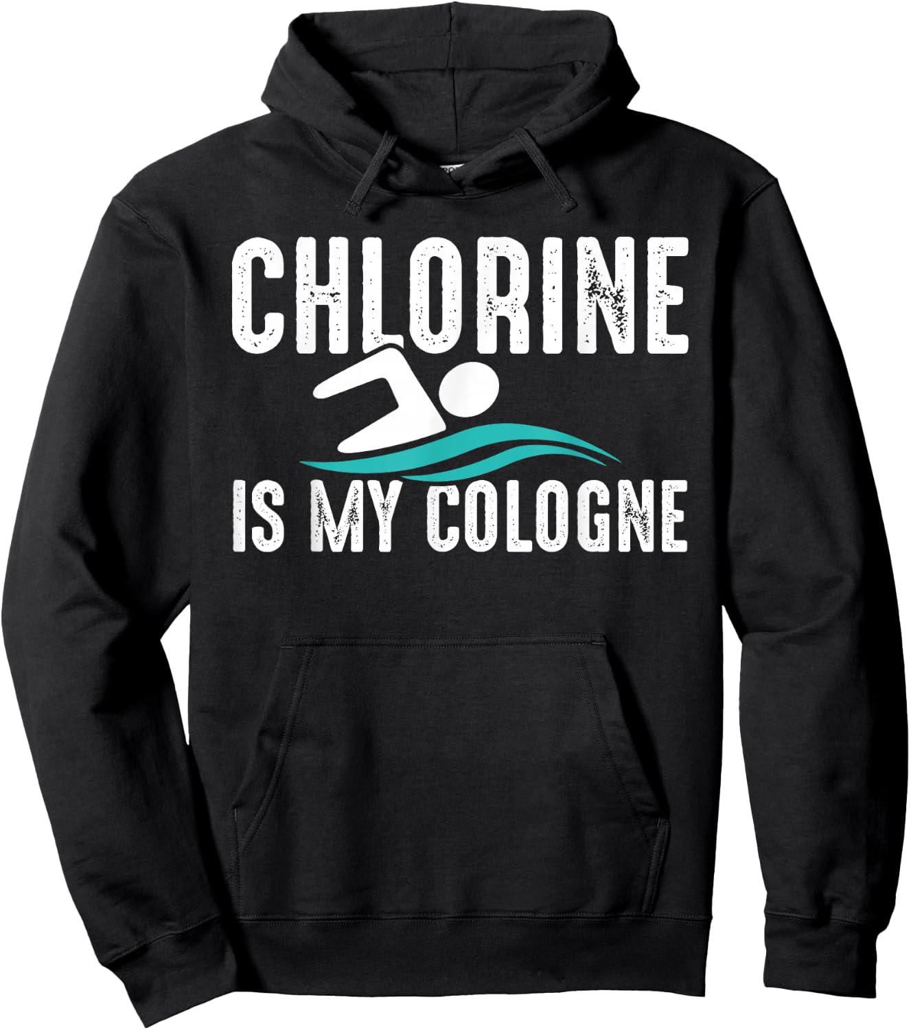 Chlorine Is My Cologne Cool Swimmer Hoodie - Hoodie | Black