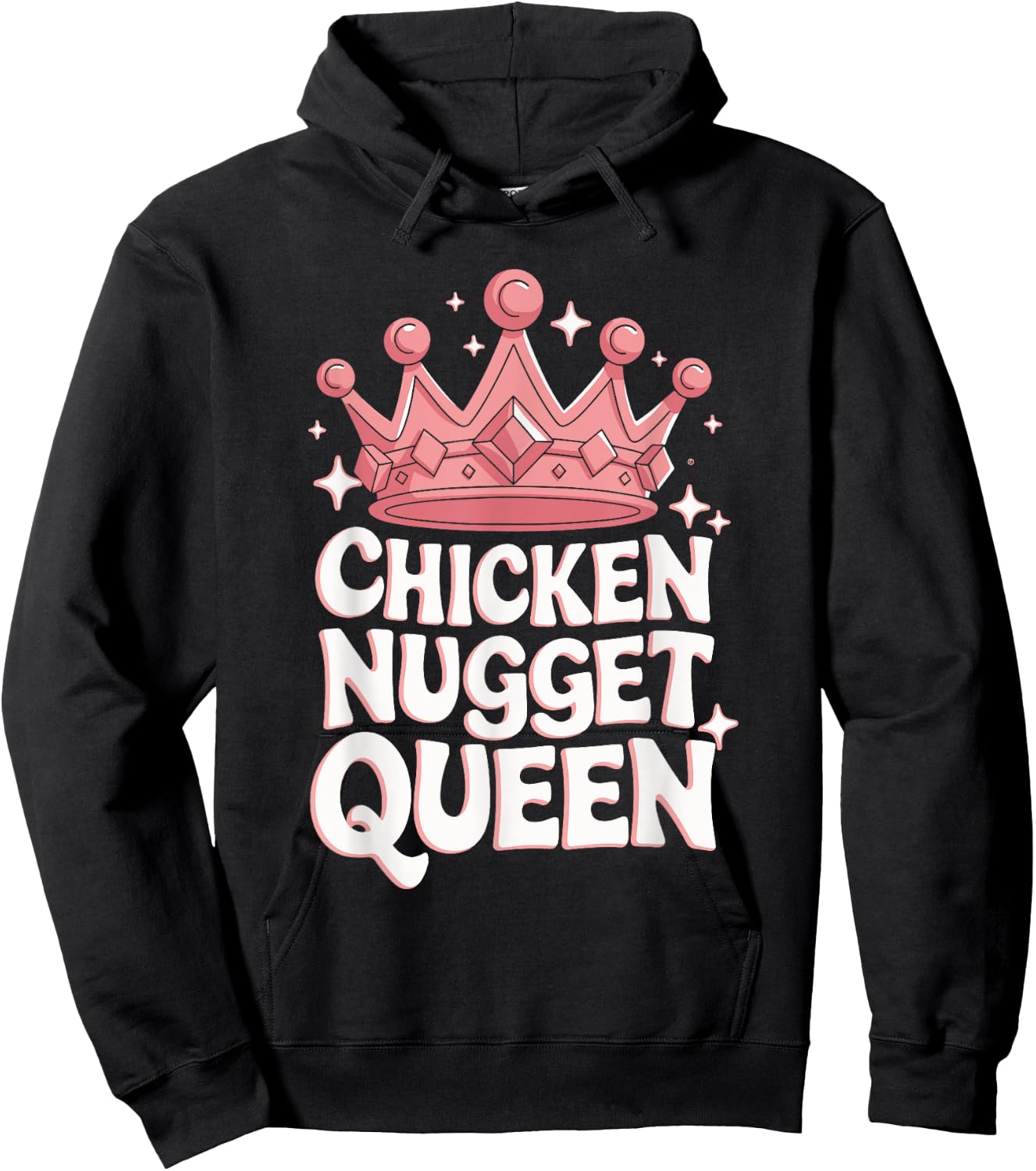 Chicken Nugget Queen Hoodie - Hoodie | Black