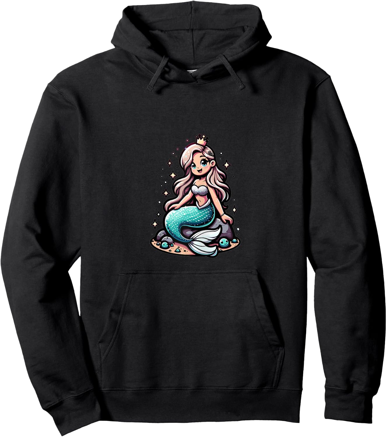 Mermaid - Magic Of The Deep Sea Hoodie - Hoodie | Black