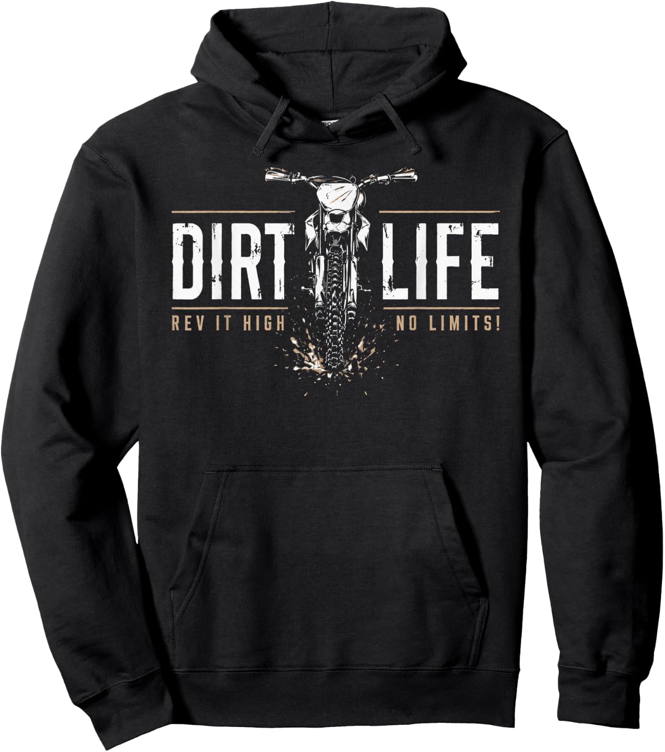 Dirt Bike Shirts Boys Kids Gear Motocross Dirtbike Hoodie - Hoodie | Black