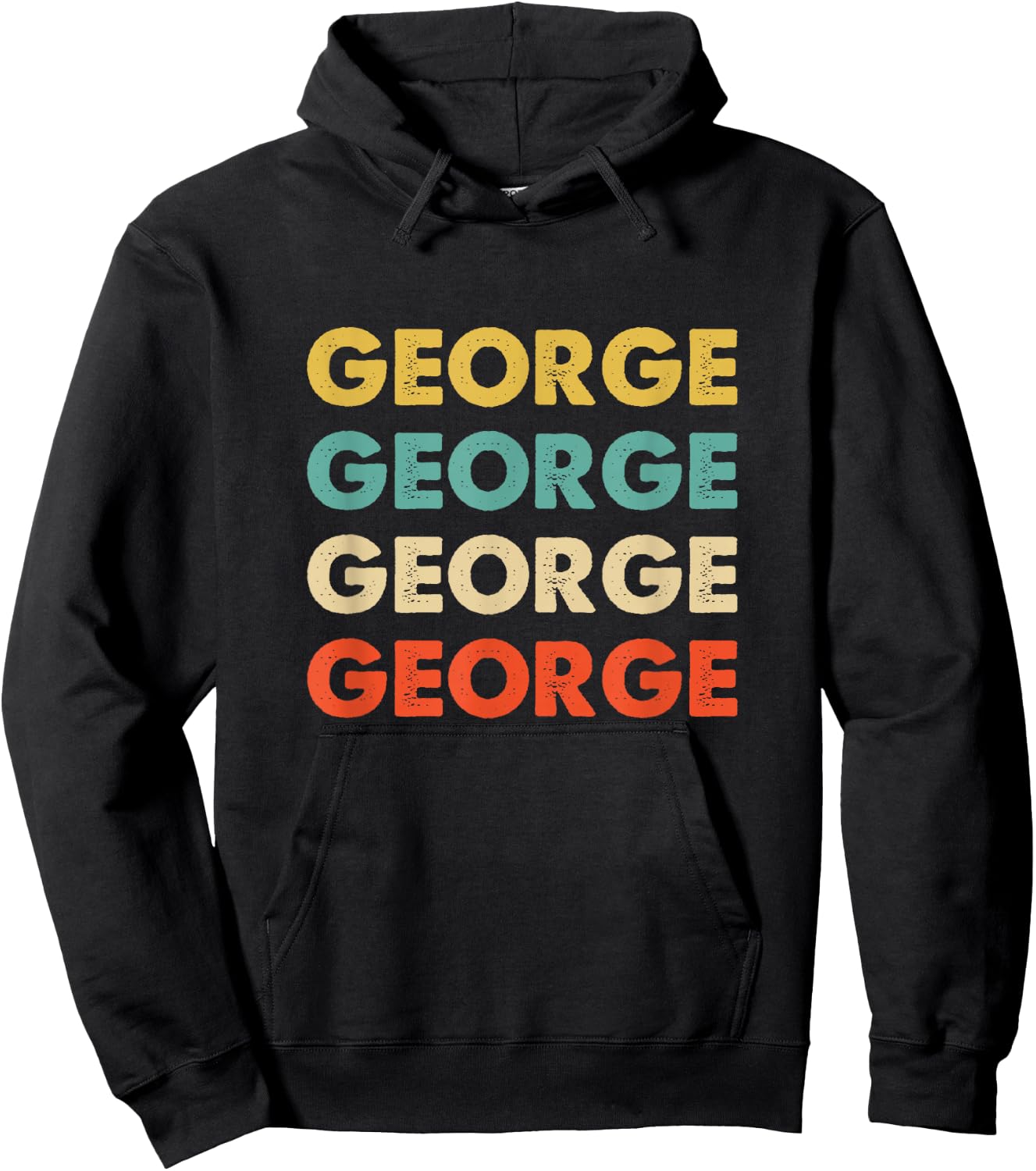 George Name Hoodie - Hoodie | Black