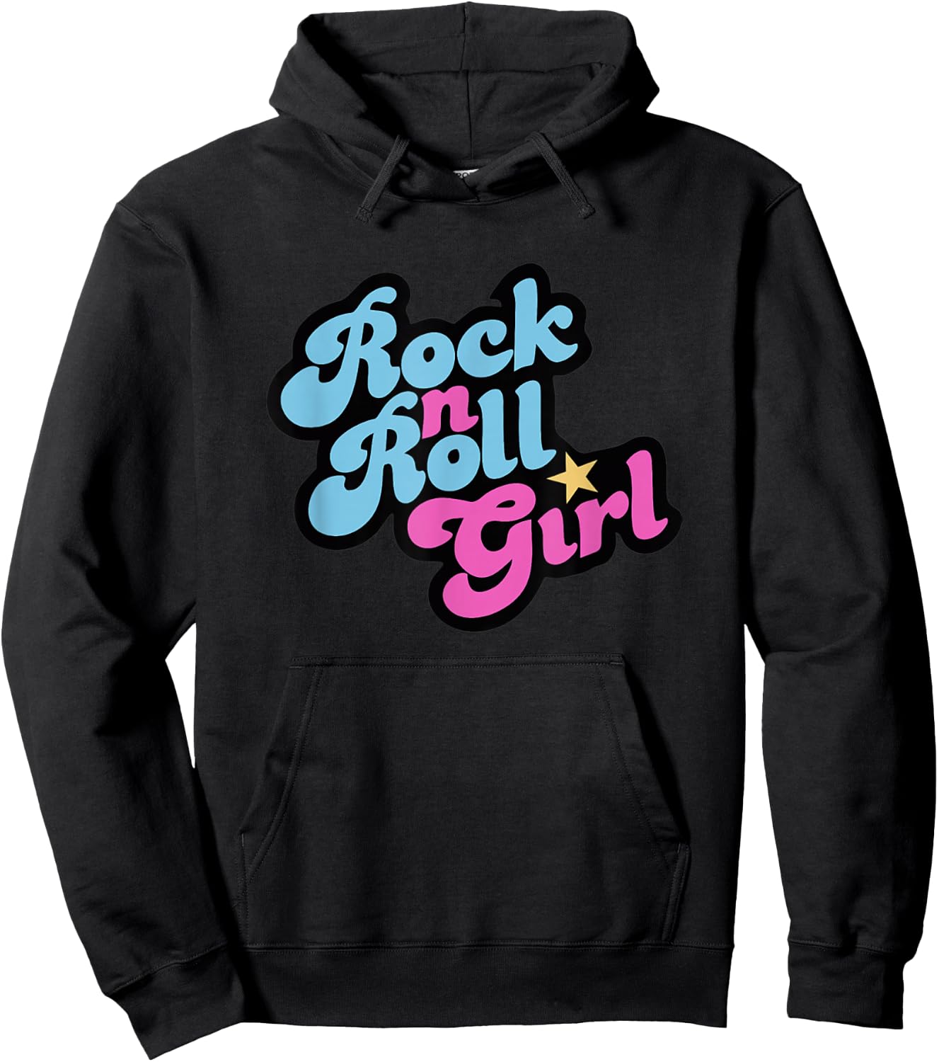 Rock n Roll Girls' , black Hoodie - Hoodie | Black