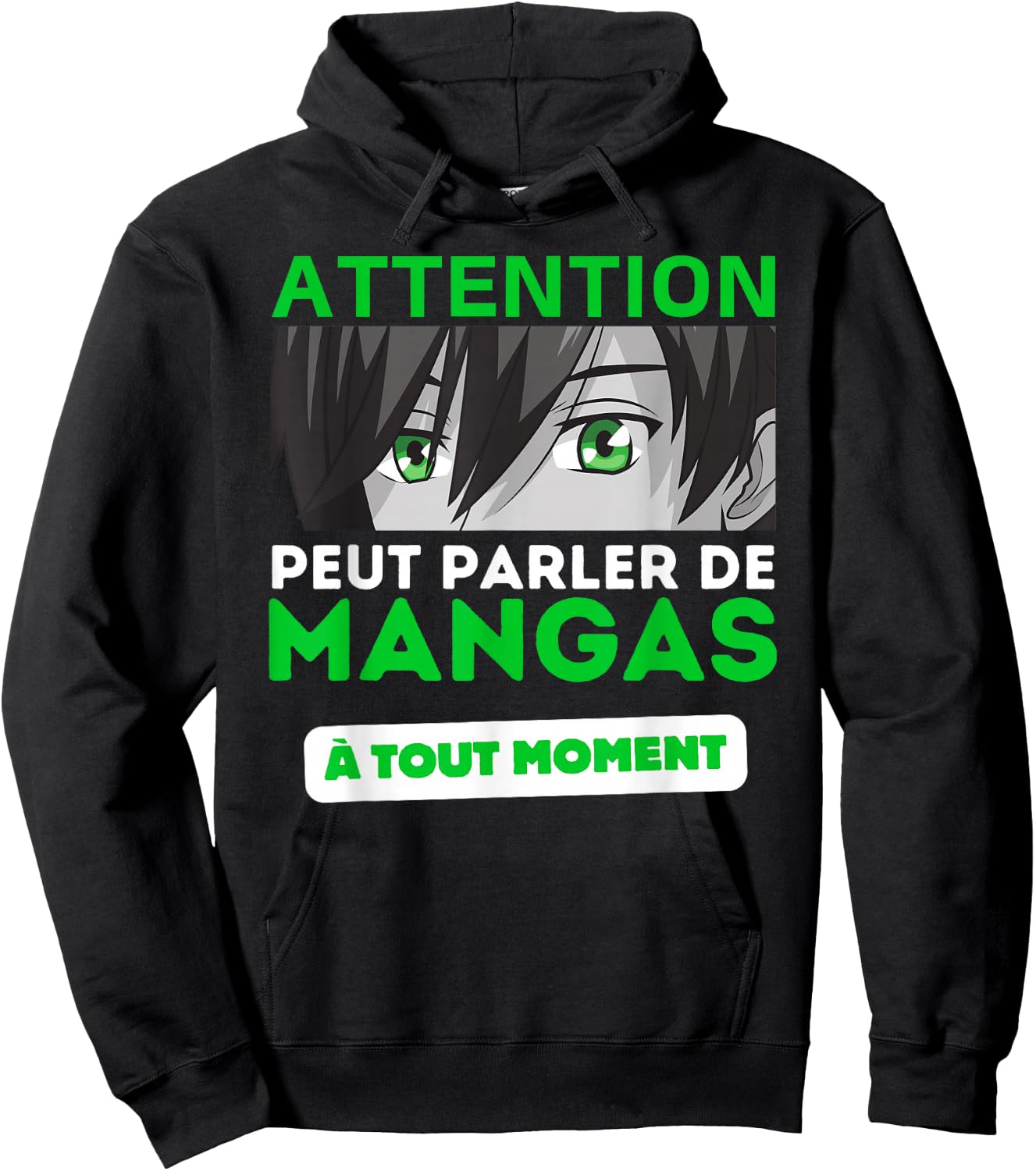 Can Talk Manga - Humor Funny Manga , Black, S Hoodie - Hoodie | Black