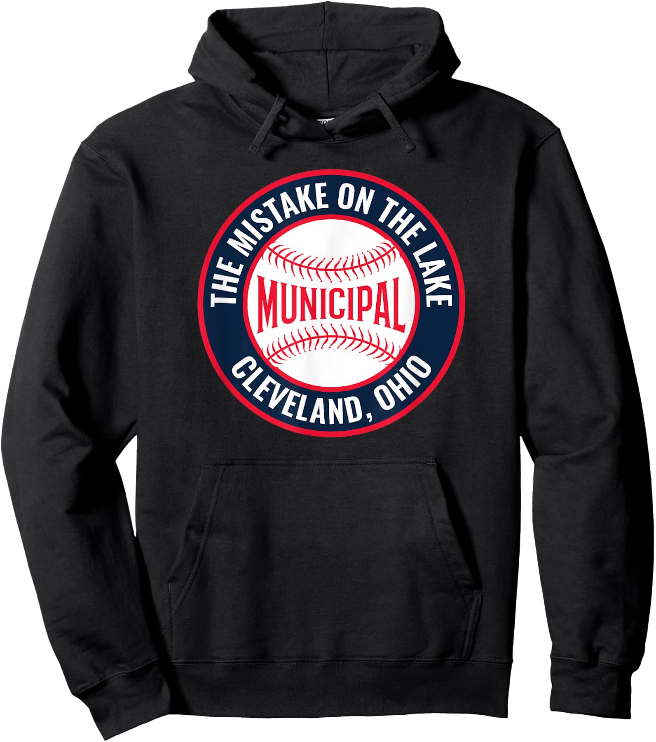 Cleveland Municipal Stadium Baseball Hoodie - Hoodie | Black