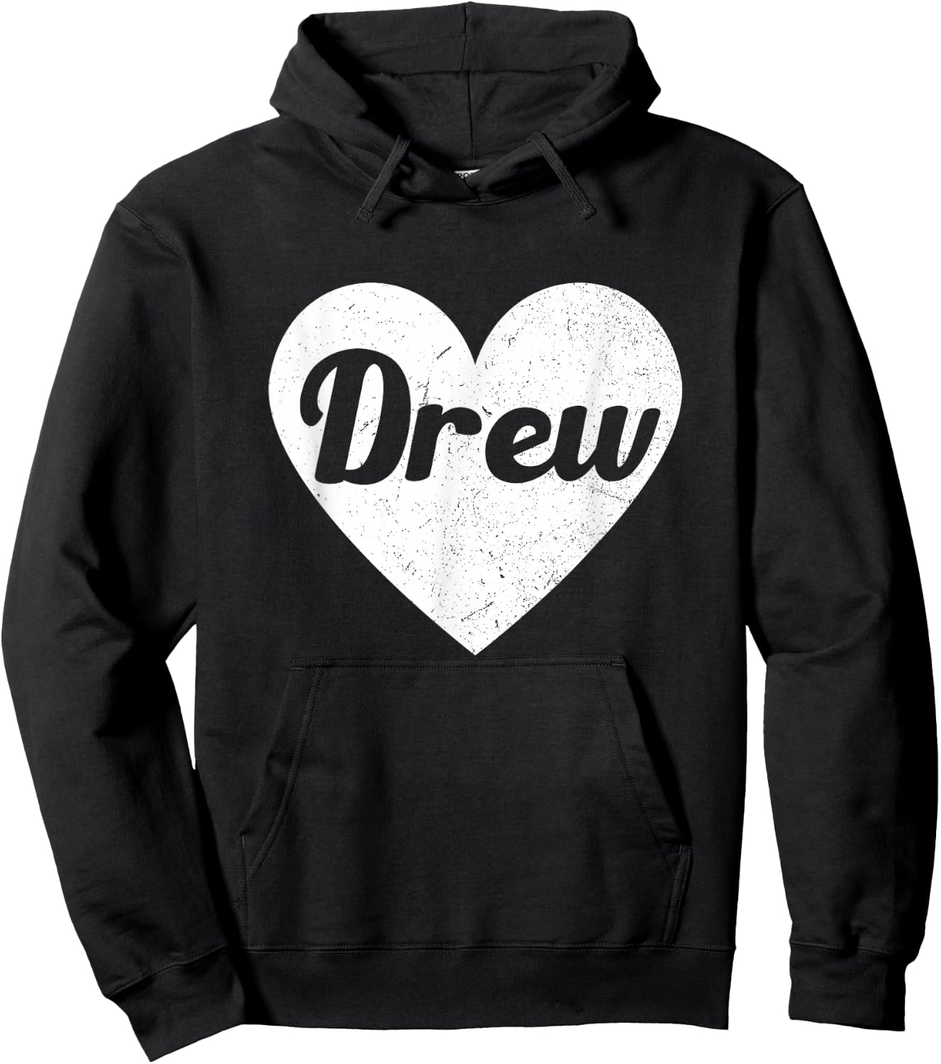 I Heart Drew - First Names And Hearts, I Love Drew Hoodie - Hoodie | Black