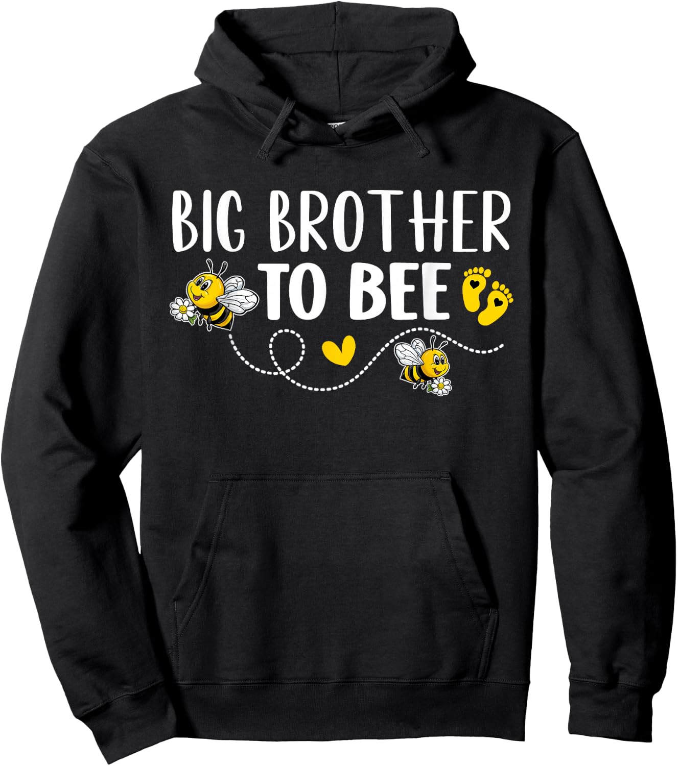 Big Brother To Bee Gender Reveal Pregnancy Announcement Hoodie - Hoodie | Black