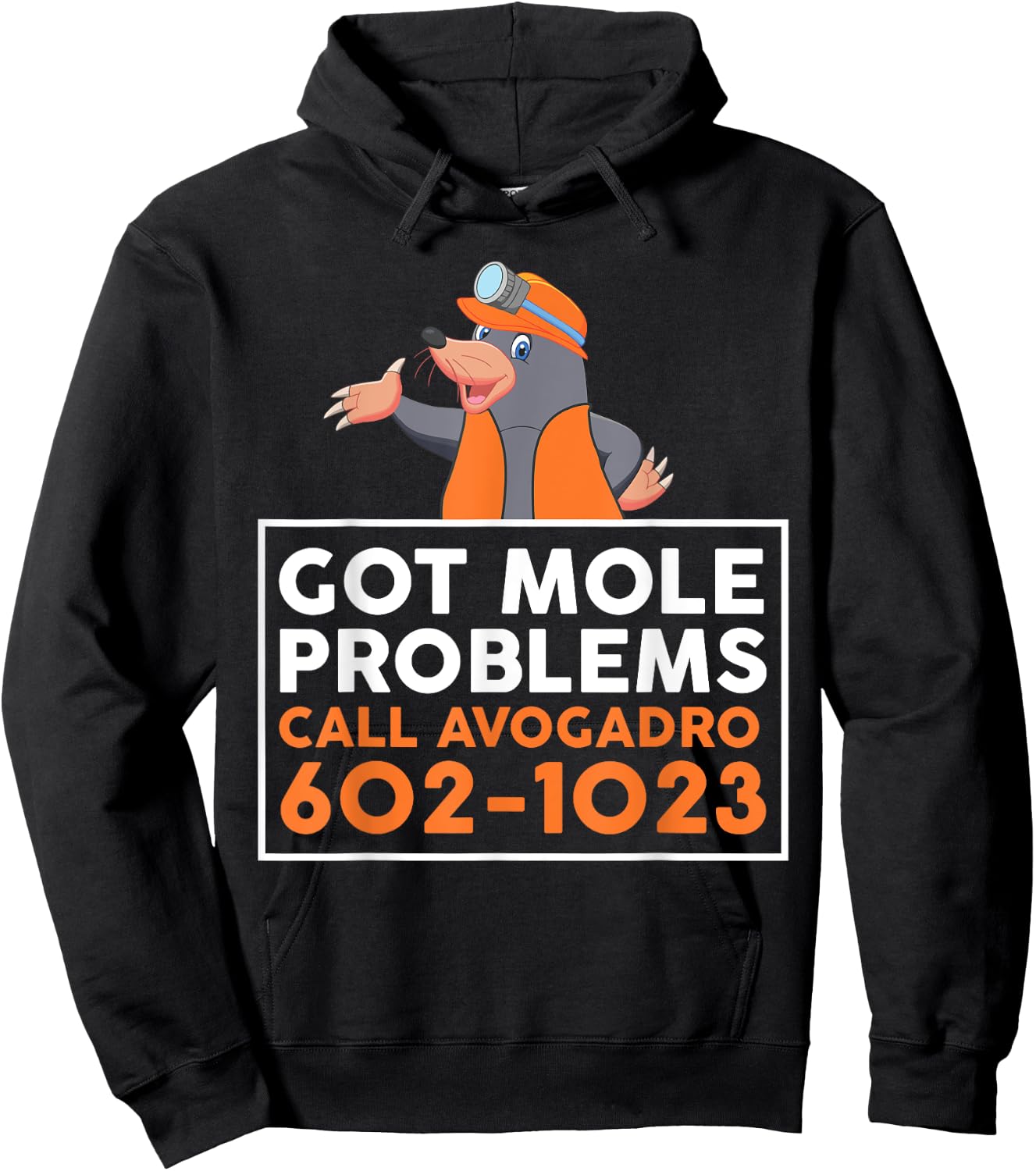 Got Mole Problem Call Avogadro Shirt - Funny Mole Hoodie - Hoodie | Black