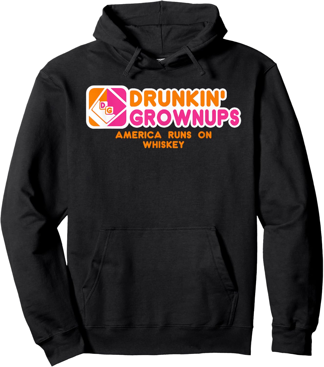 Drunkin Grownups Whiskey Drinker Drinking Alcohol Hoodie - Hoodie | Black