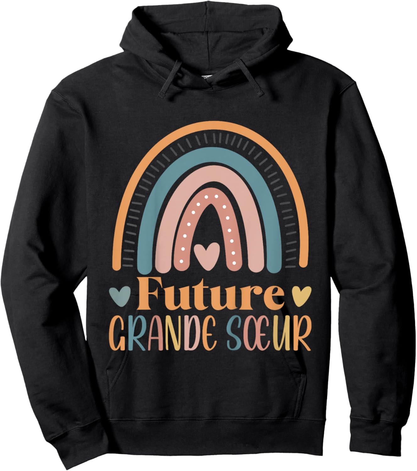 Child Future Big Sister Soon Big Sister Announcement Hoodie - Hoodie | Black