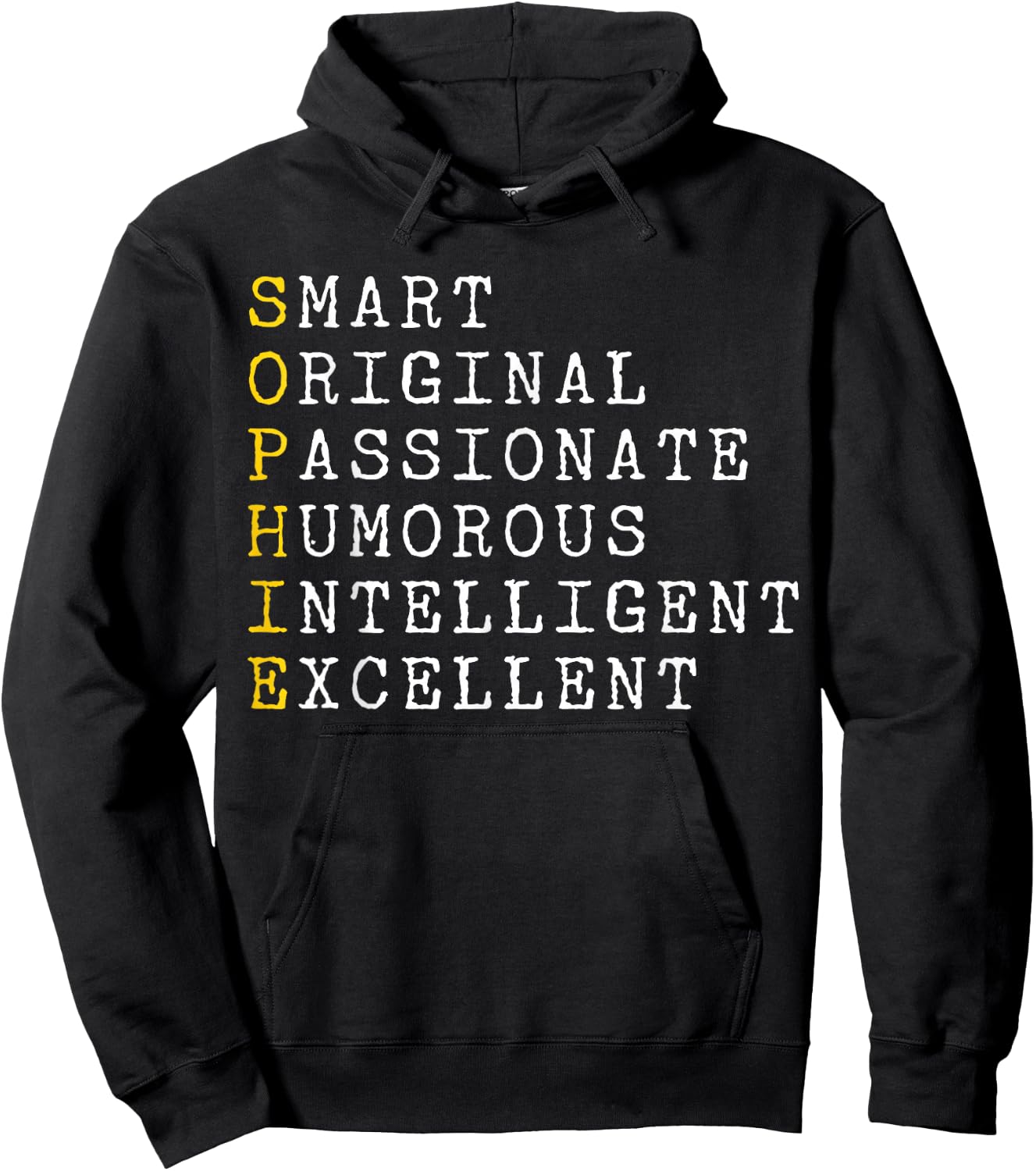Sophie Adjectives Personalised Sophie Name Woman, Sophie Hoodie - Hoodie | Black
