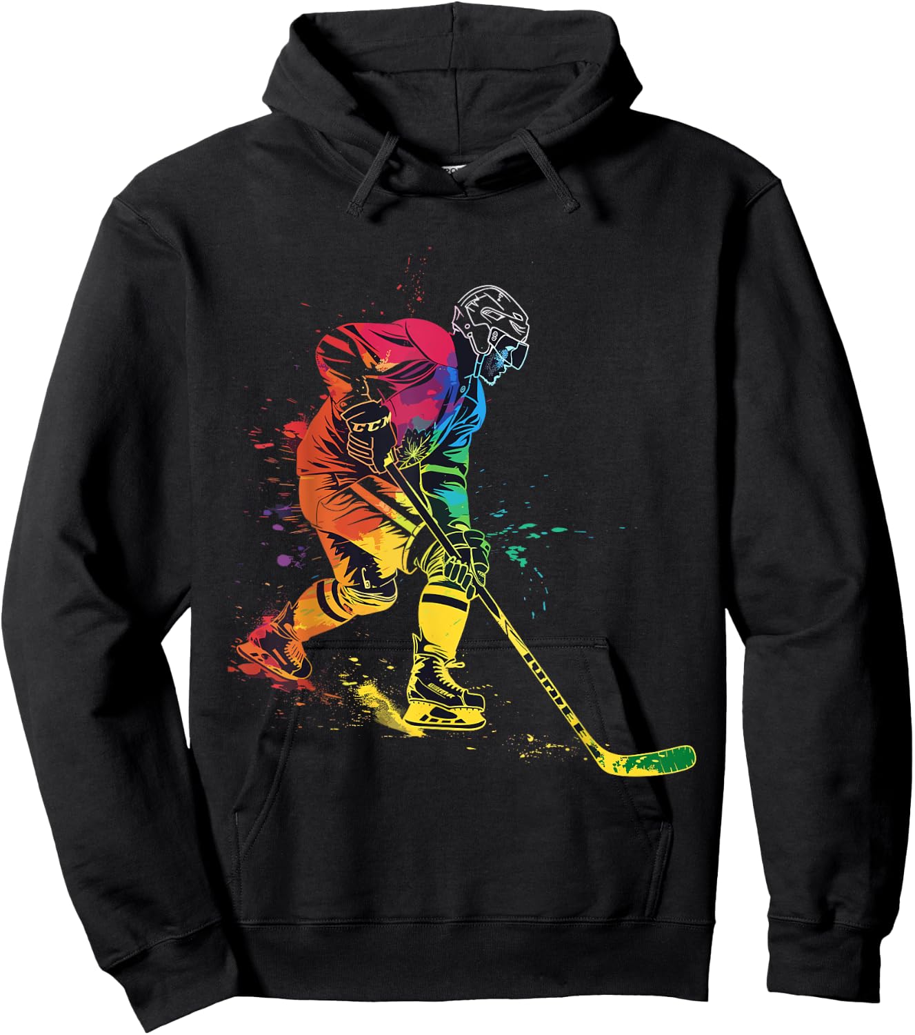 Joueur de hockey sur glace Hoodie - Hoodie | Black