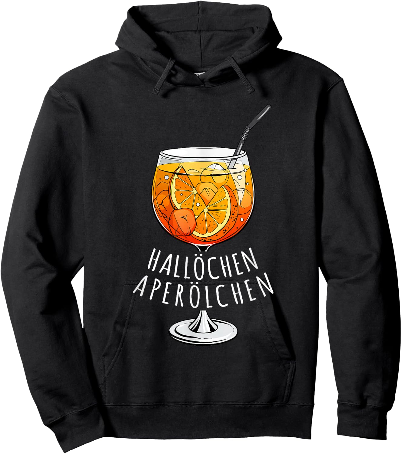 Hallöchen Aperölchen Funny Spritz Fan Aperoliker , black Hoodie - Hoodie | Black