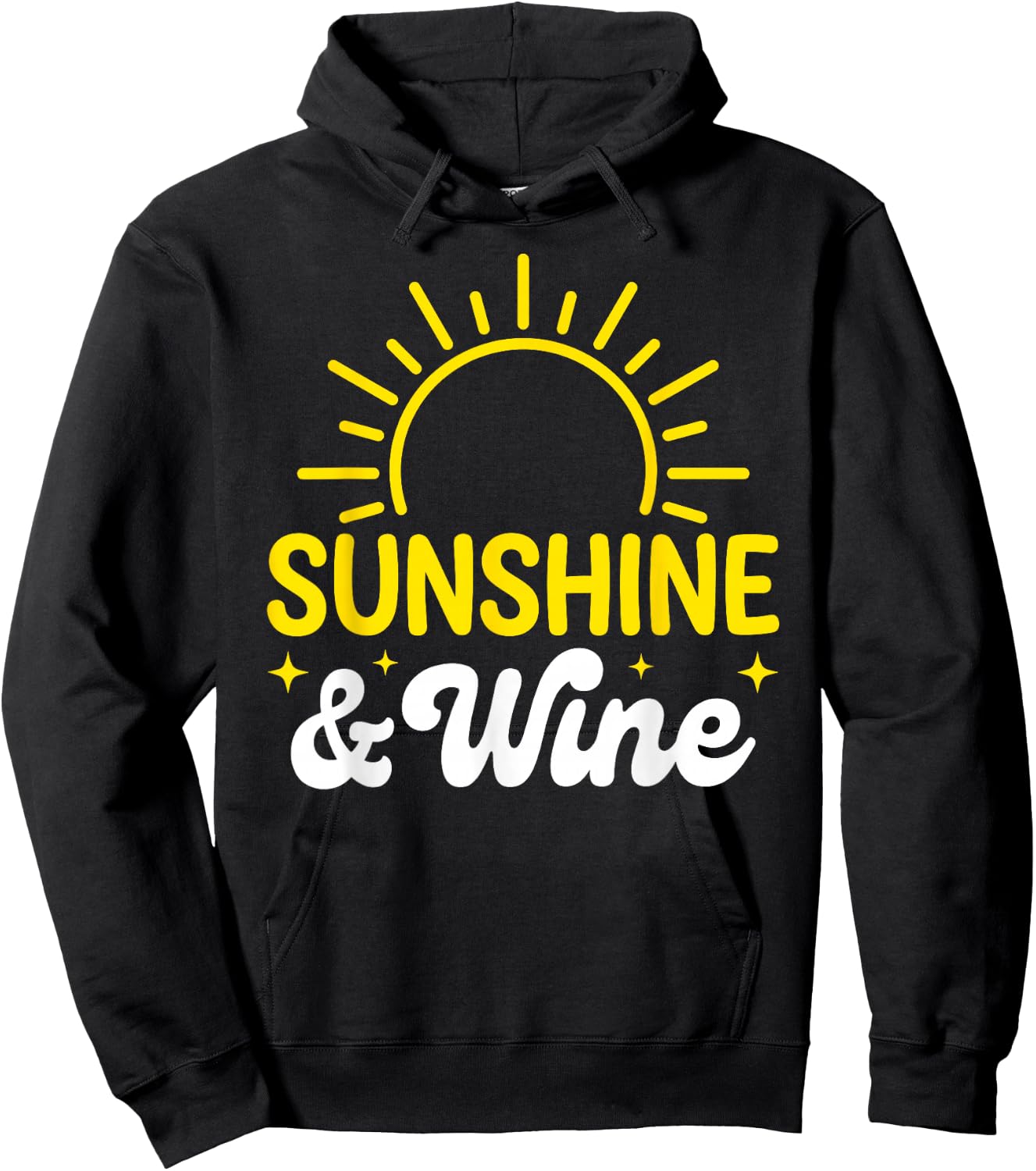 Sunshine and Wine Summer Outdoors Hoodie - Hoodie | Black