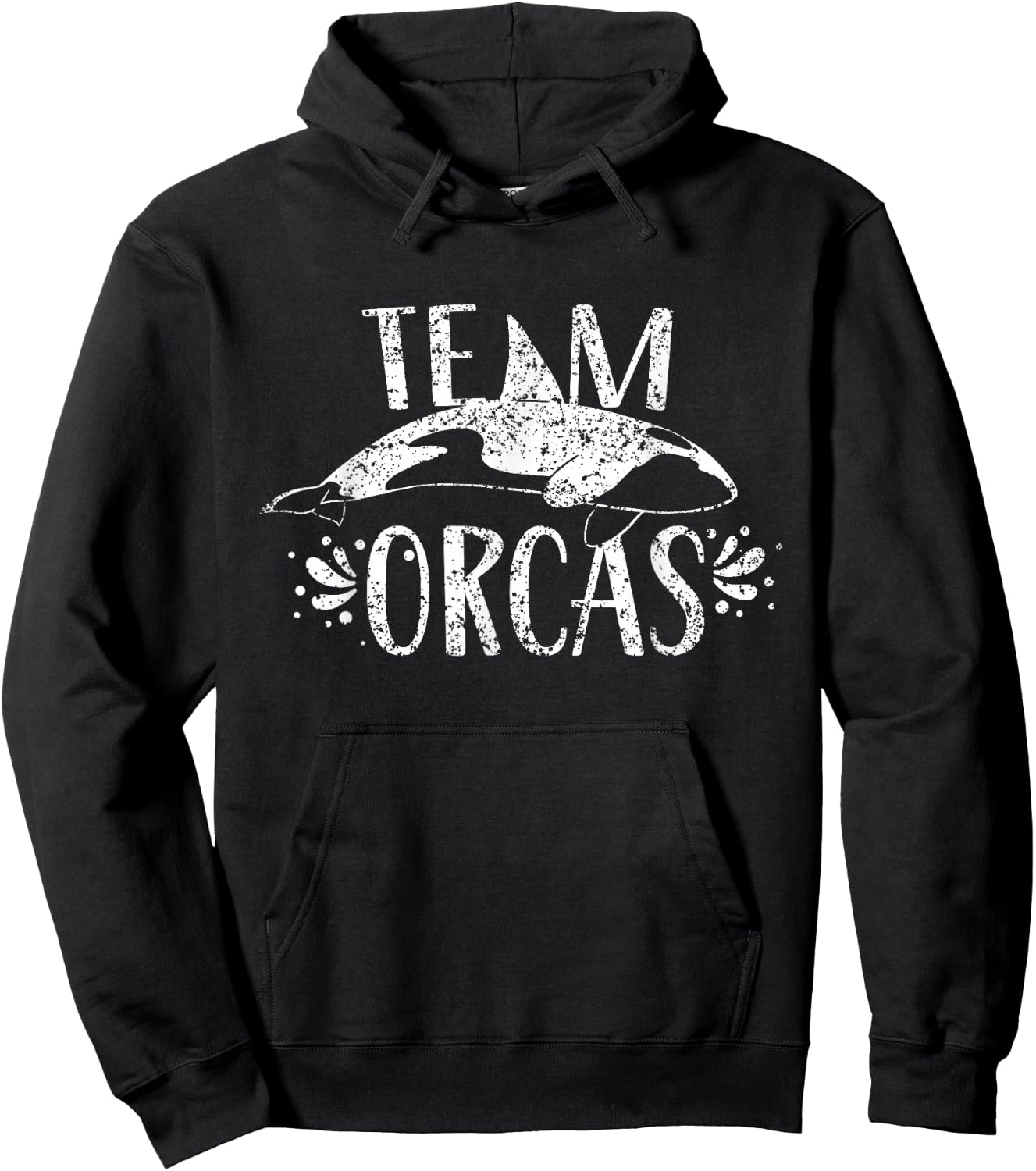 Team Orcas Sea Whale Orca Protect Hoodie - Hoodie | Black