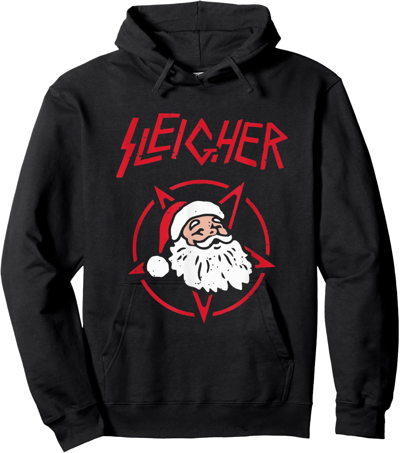 Santa the Sleigher Hoodie - Hoodie | Black