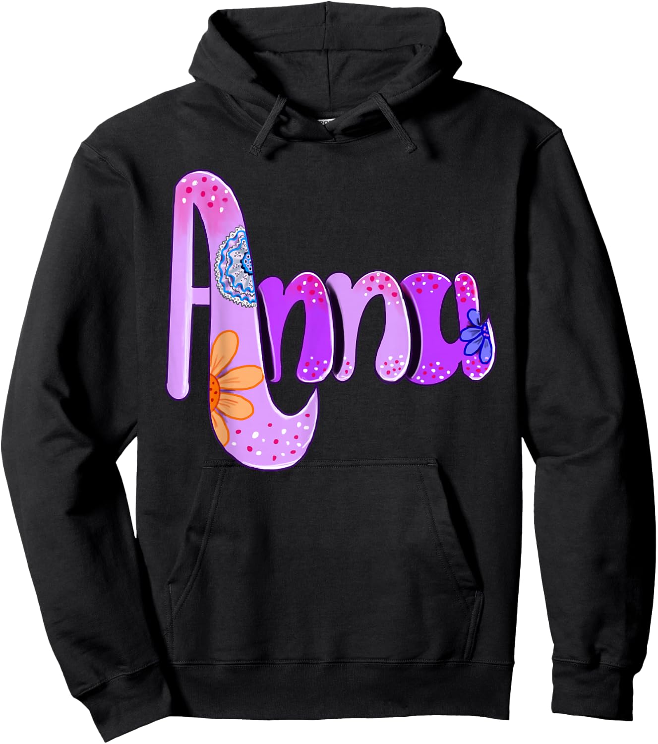 Anna Custom Name for Girls and Women Hoodie - Hoodie | Black