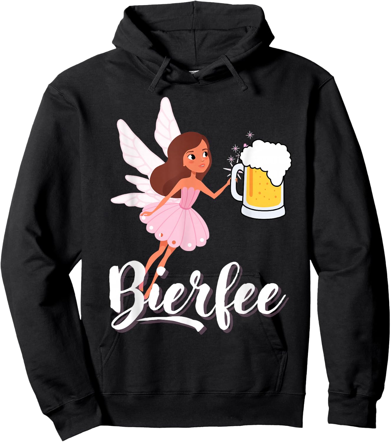 Bierfee with Funny Beer Friends Design, black Hoodie - Hoodie | Black