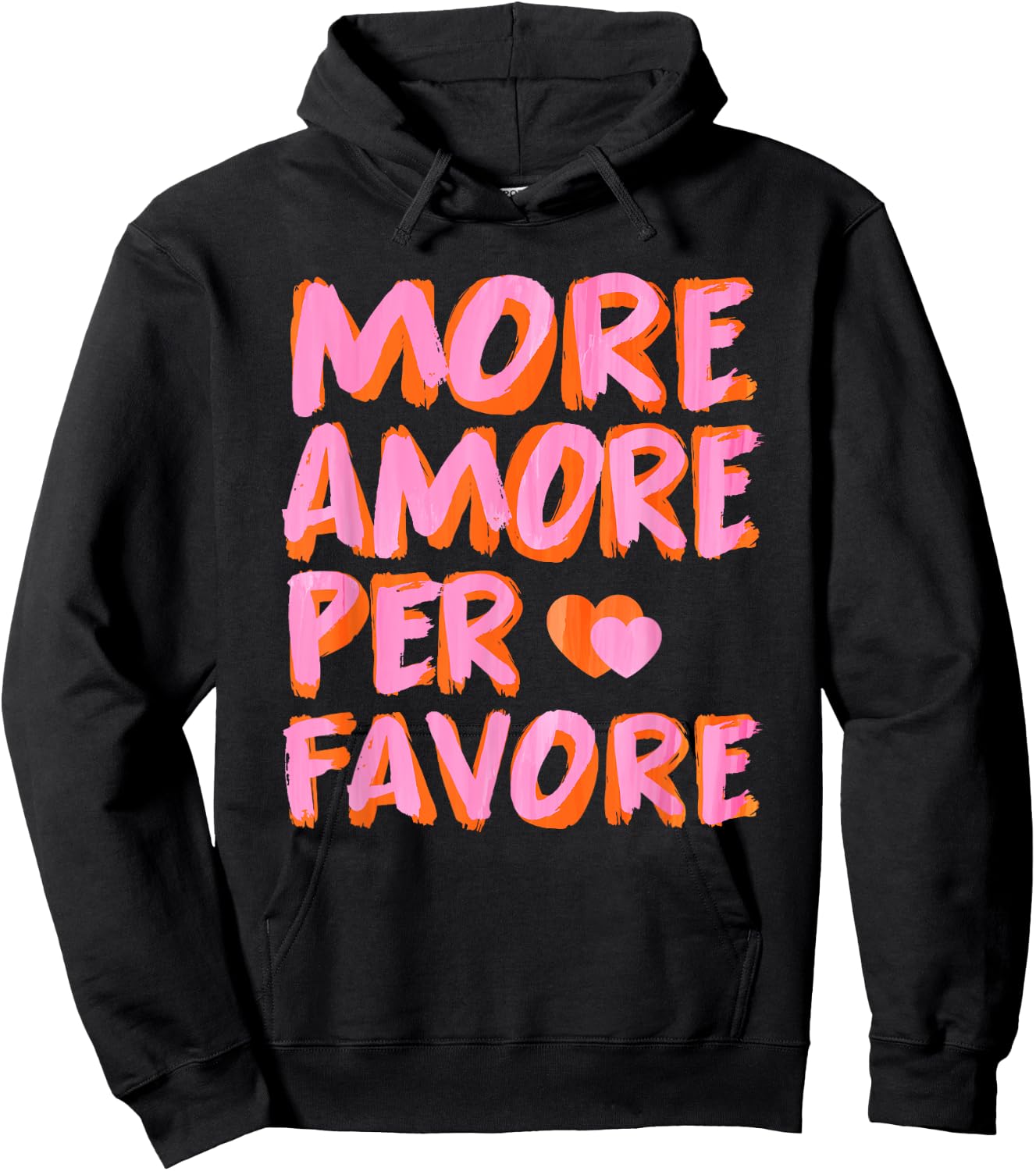 More Amore Per Favore X Mehr Liebe - Selbstliebe Selflove , black Hoodie - Hoodie | Black