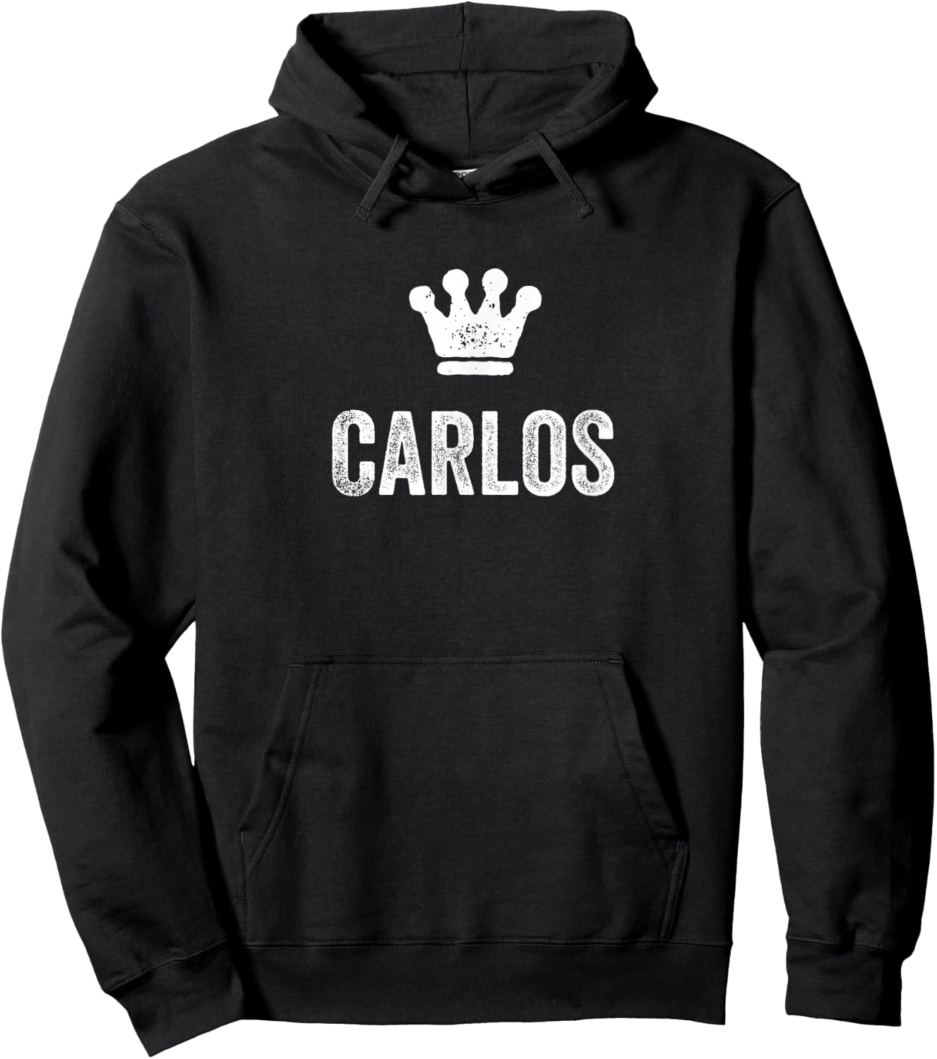 Carlos the King / Crown & Name Design Called Carlos Hoodie - Hoodie | Black