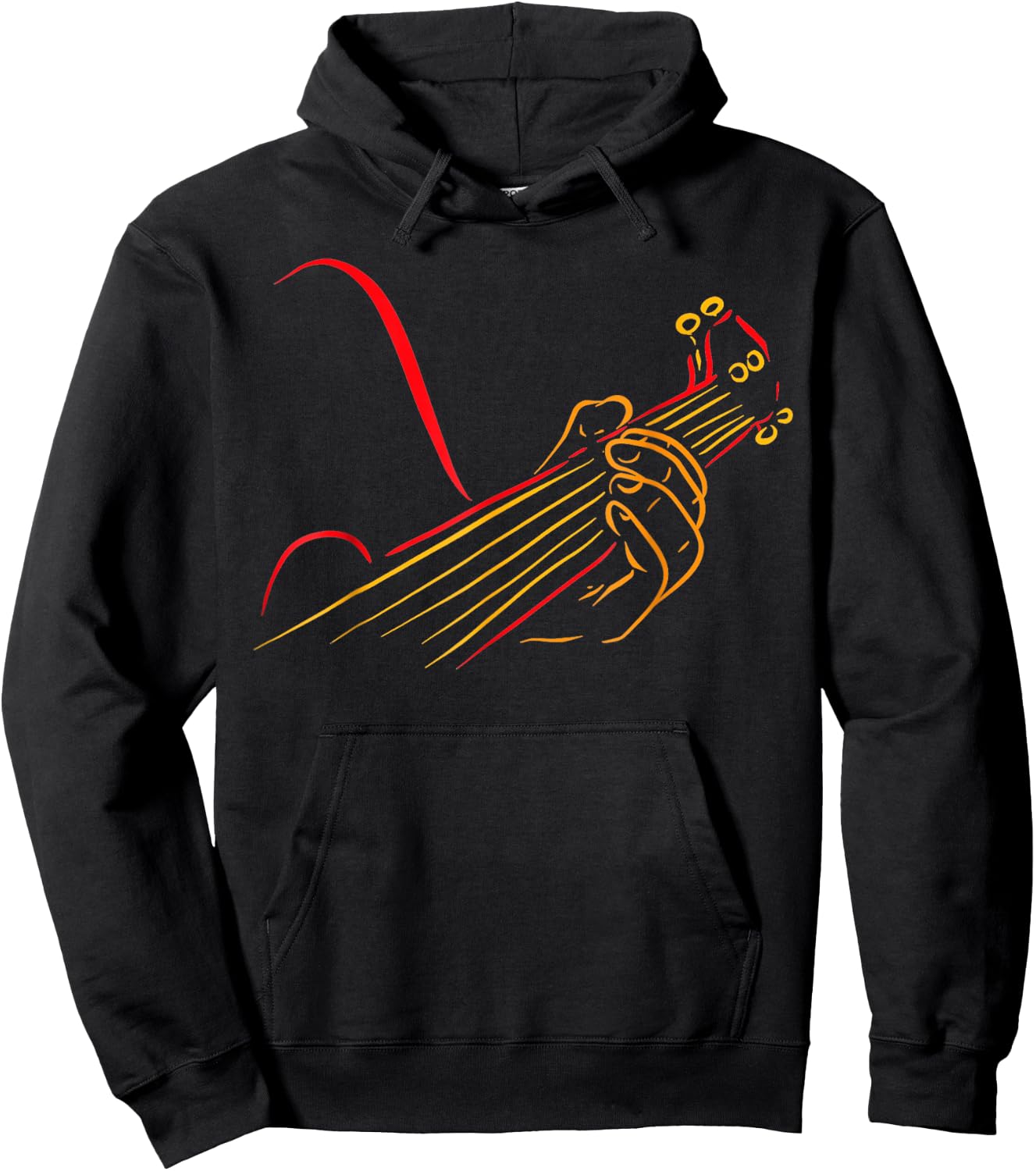 Playing Guitar Guitarist Music Life Funny Hoodie - Hoodie | Black