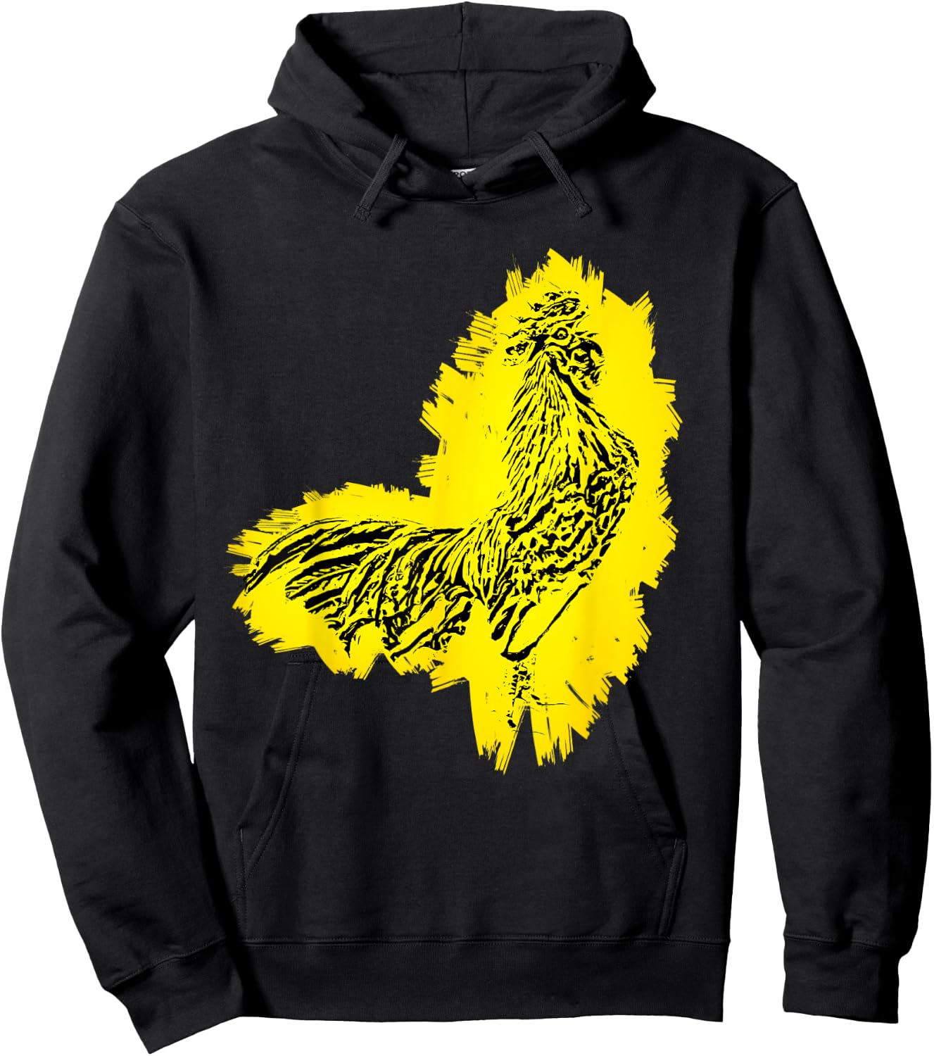 Rooster Chicken Motif Farmer colorful Farm Animals Chickens Hoodie - Hoodie | Black