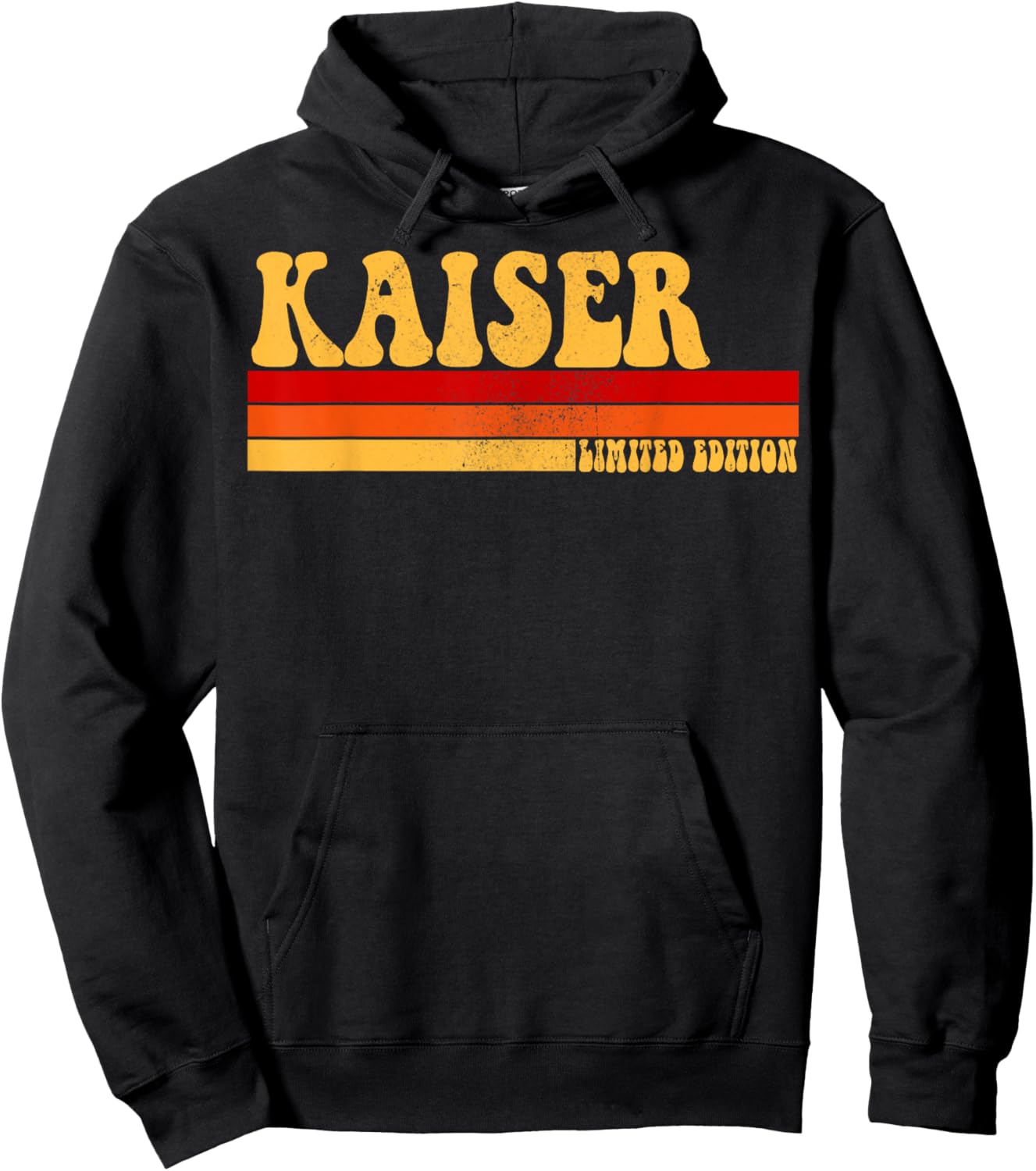 KAISER Name Personalized Idea Men Retro Vintage KAISER Hoodie - Hoodie | Black