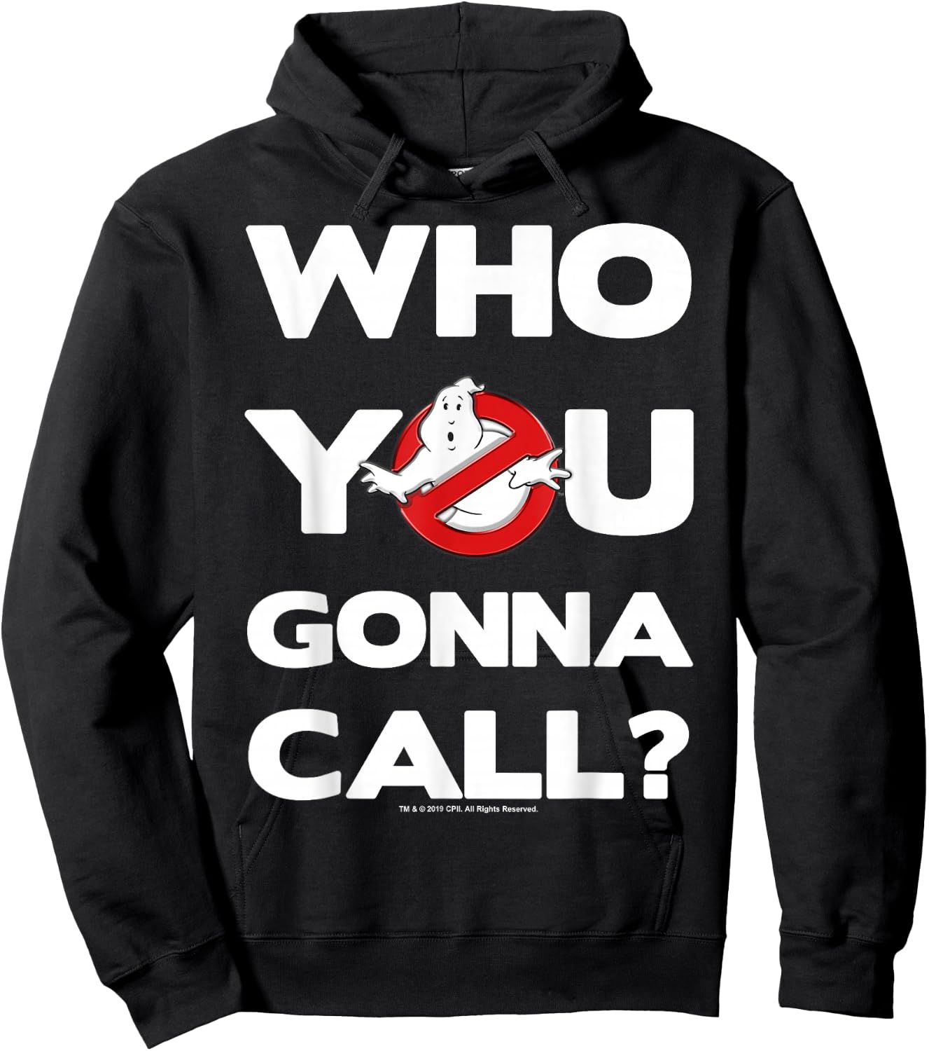 Ghostbusters Who You Gonna Call Logo Hoodie - Hoodie | Black
