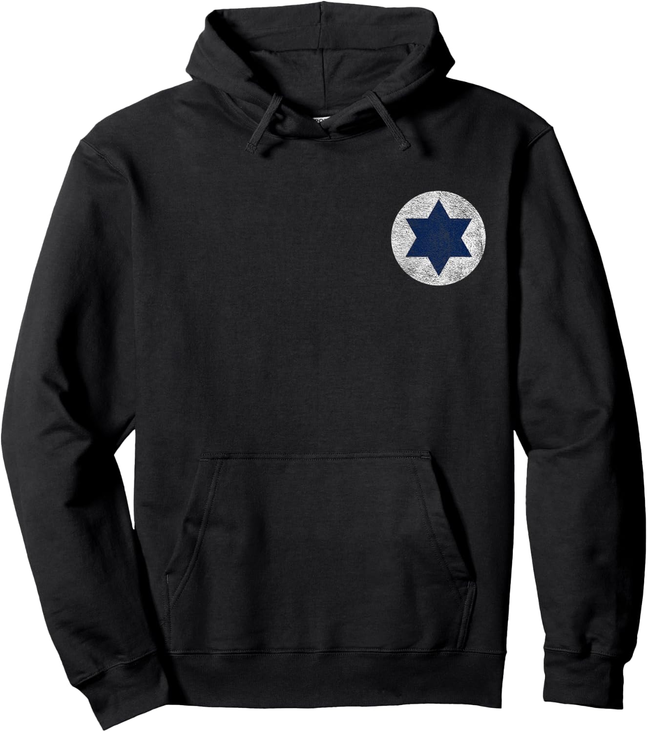 Israeli Air Force Israel Defense Roundel Flag Star of David Hoodie - Hoodie | Black