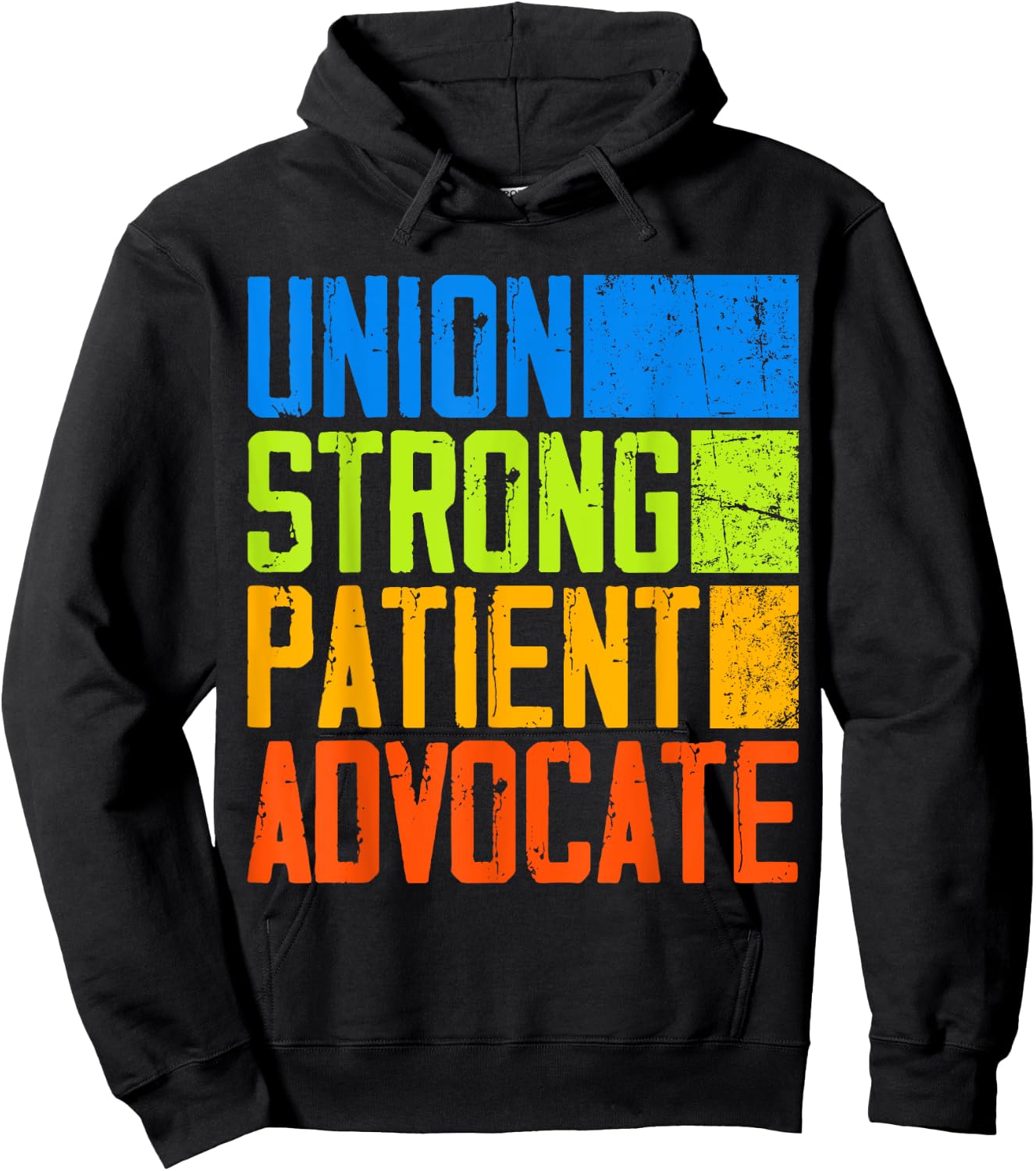 Union Strong Patient Advocate NNU Nurses On Strike Support Hoodie - Hoodie | Black