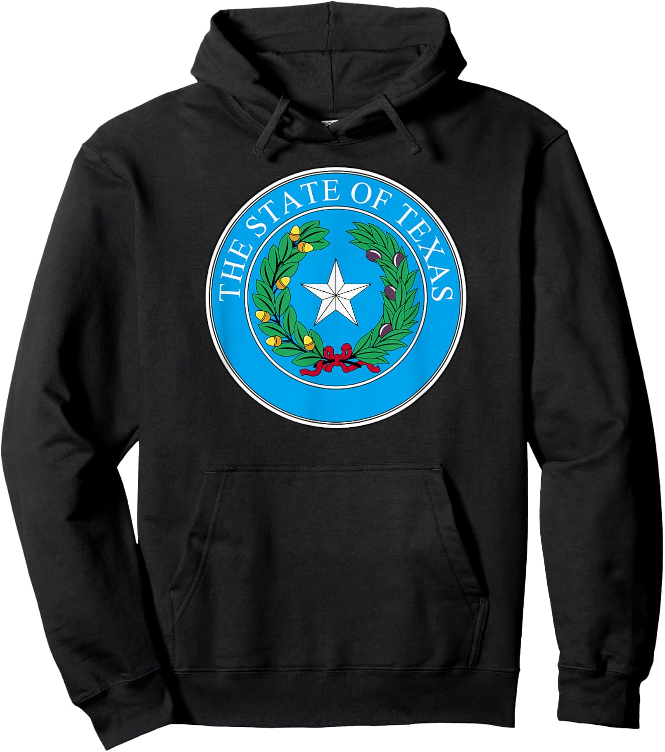 Texas State Seal Flag Hoodie - Hoodie | Black