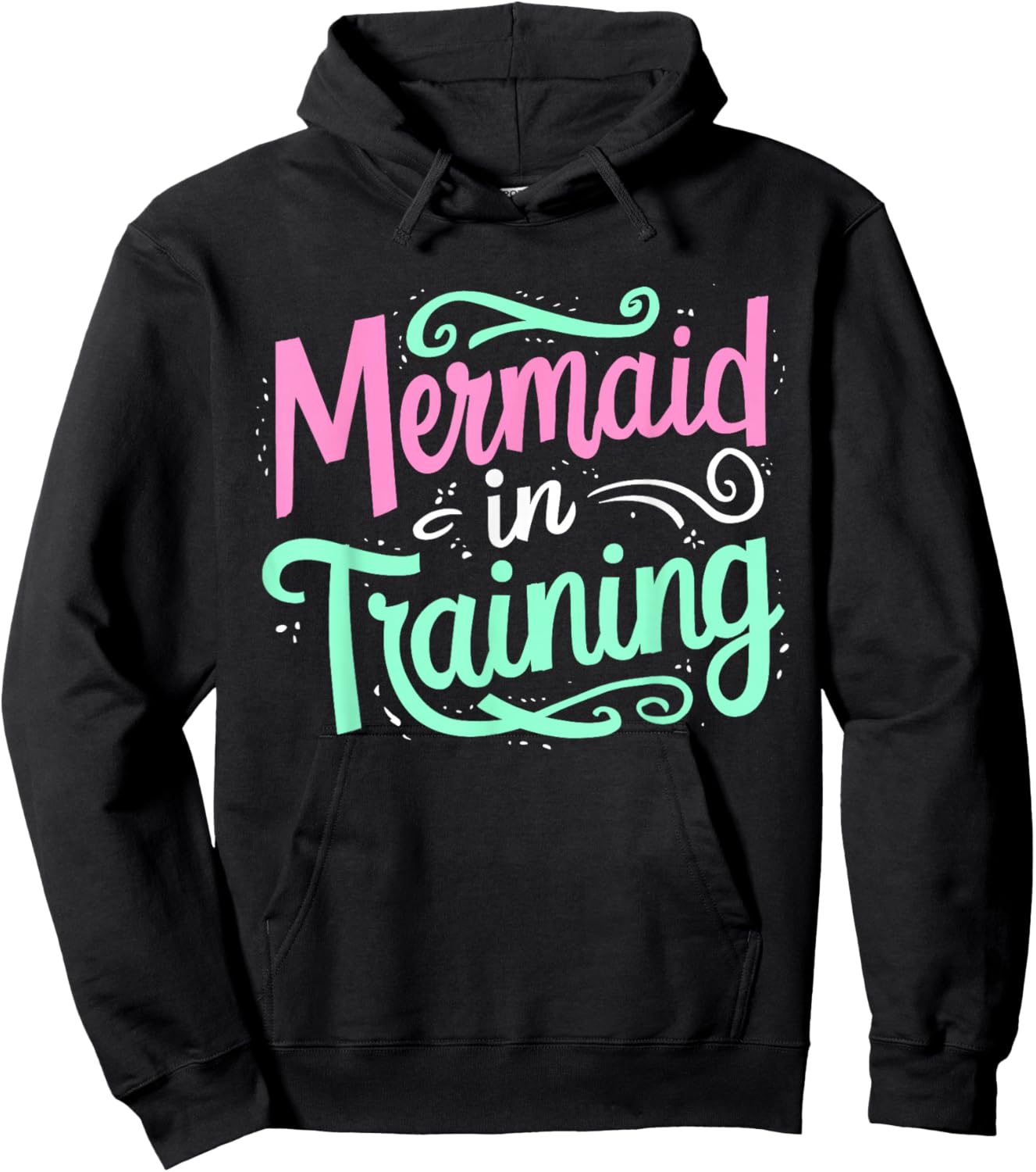 Mermaid In Training Swimmer Girl Swim Women Swimming Hoodie - Hoodie | Black
