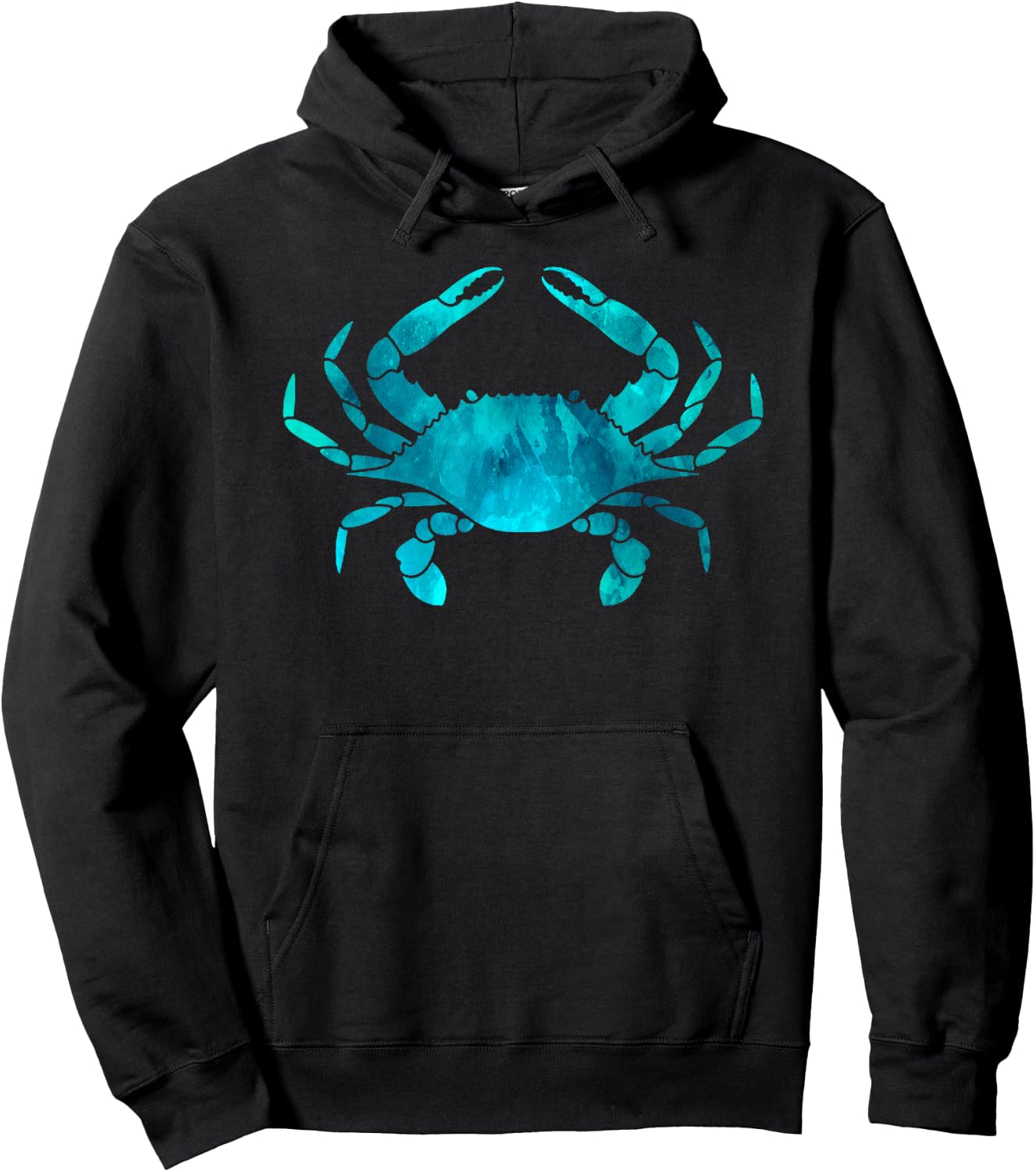 Baltimore Maryland Blue Crab Eating Retro Throwback Souvenir Hoodie - Hoodie | Black