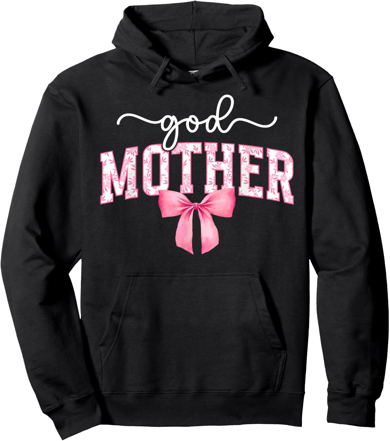 Godmother Coquette Godmama Godmom Appreciation Hoodie - Hoodie | Black