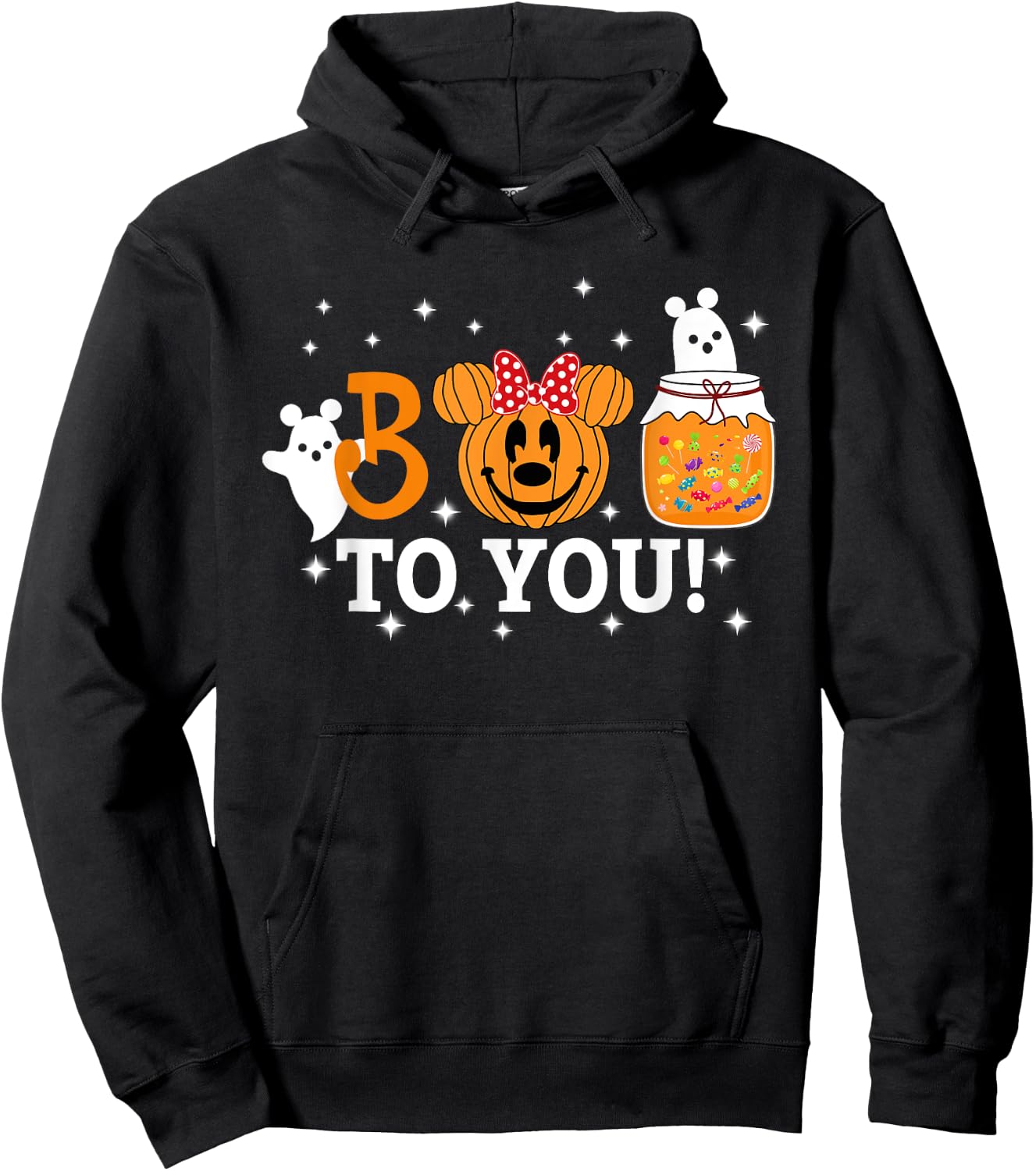 Cute Pumpkin Beer Boo To You Women Kids Halloween Hoodie - Hoodie | Black