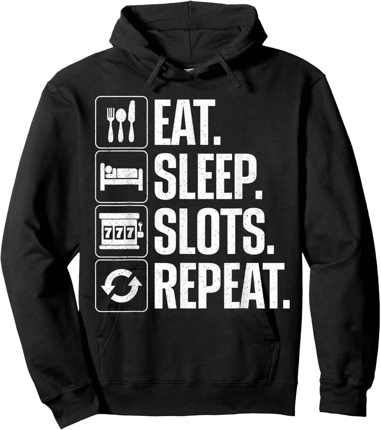 Slot Machine Art Women Gambling Casino Slot Machine Hoodie - Hoodie | Black