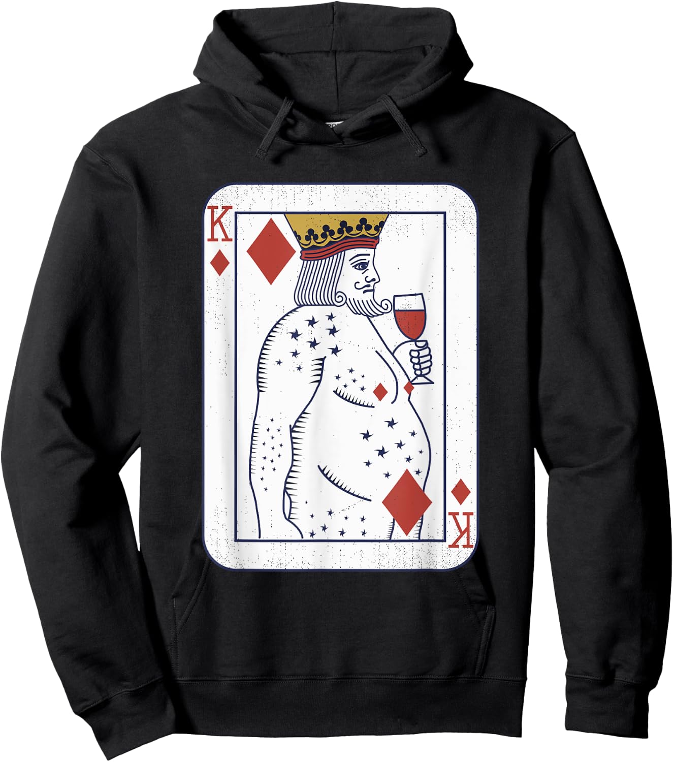Check King Costume, Sommelier Outfit, Bartender , Black, S Hoodie - Hoodie | Black
