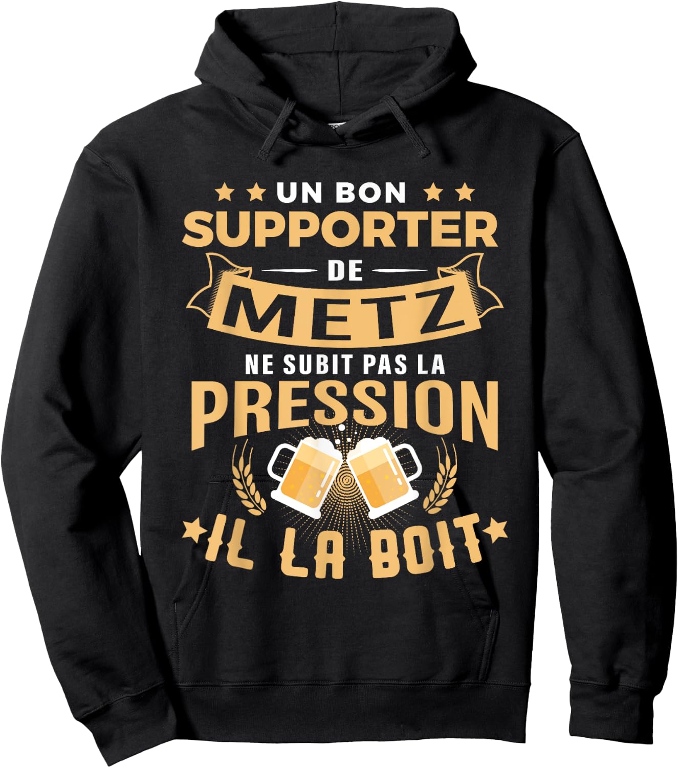 Good Supporter of Metz drinks pressure humor gift Metz , Black, S Hoodie - Hoodie | Black