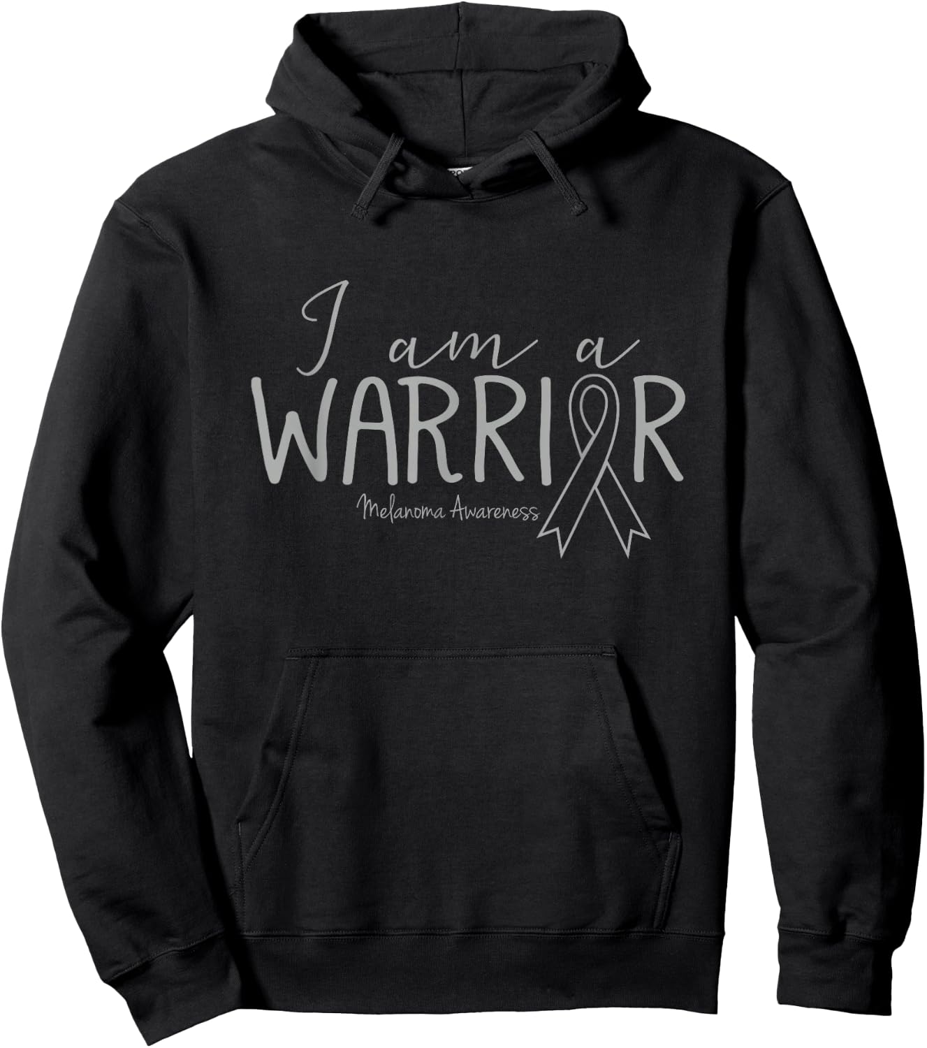 Melanoma Awareness Shirt Skin Cancer I Am A Warrior Hoodie - Hoodie | Black