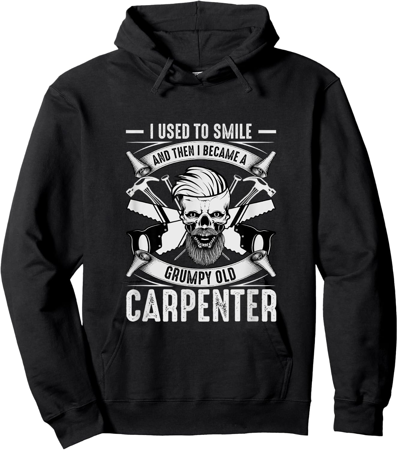 Carpenter Saying Carpentry Funny Carpenter Woodworker Hoodie - Hoodie | Black