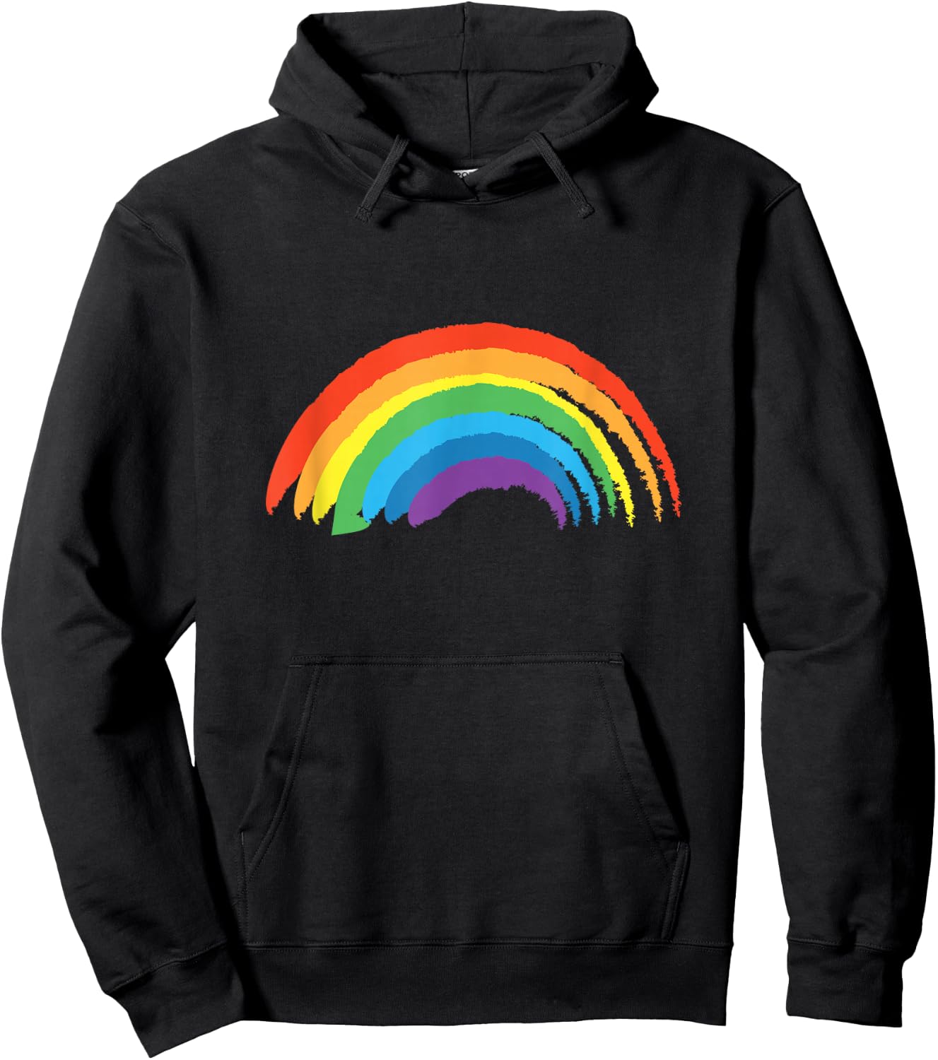 Rainbow Pride Retro Hoodie - Hoodie | Black