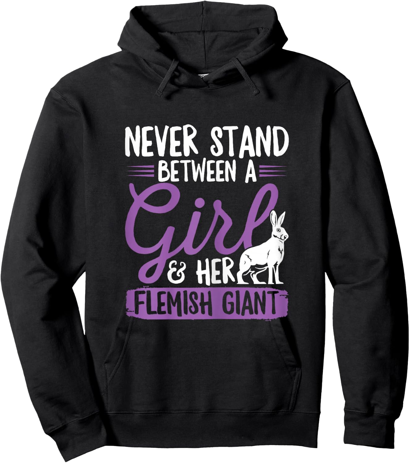 Rabbit Flemish Giant Design for a Flemish Giant Lover Hoodie - Hoodie | Black