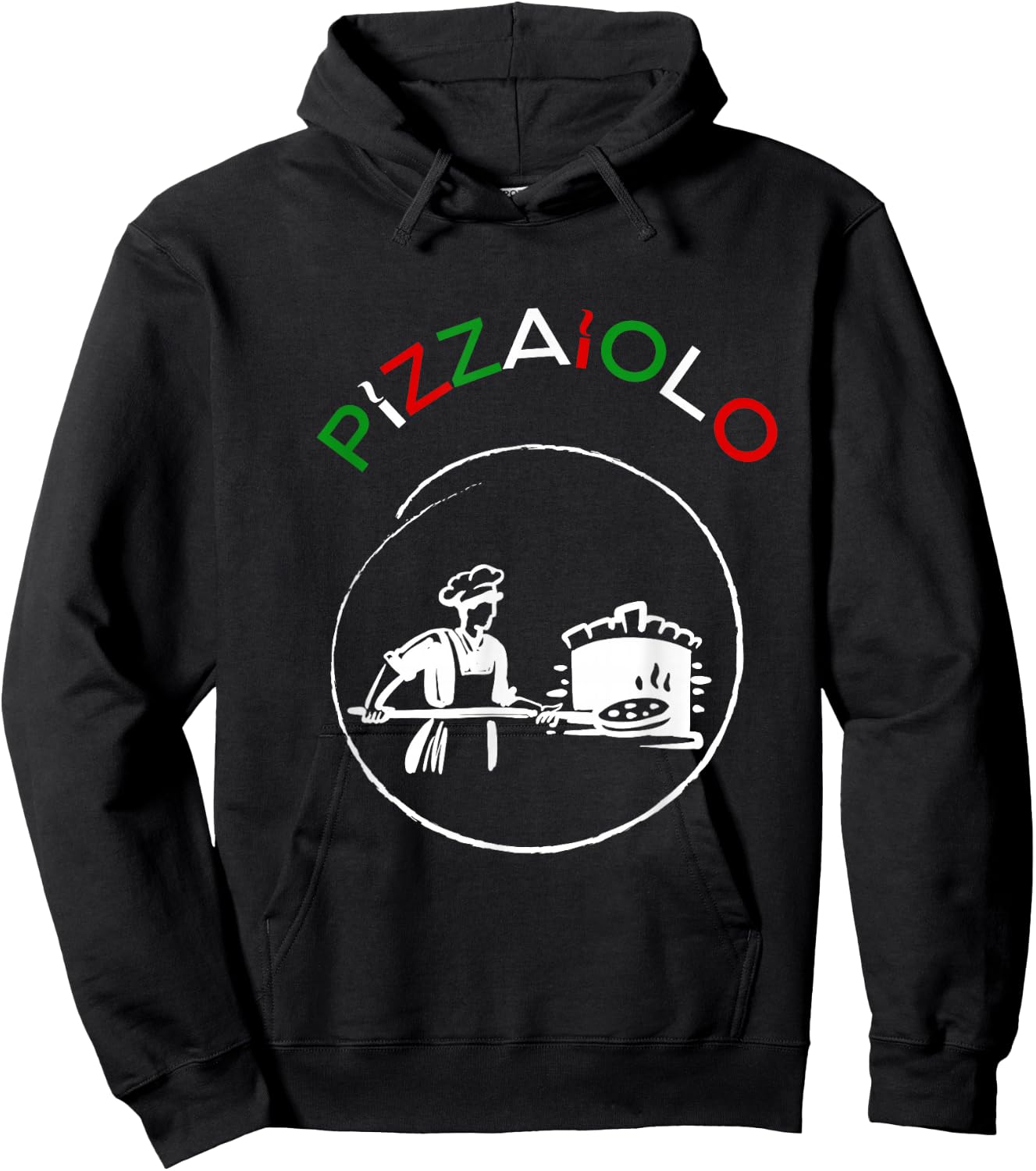Pizzaiolo with pizzaiolo , Black, S Hoodie - Hoodie | Black
