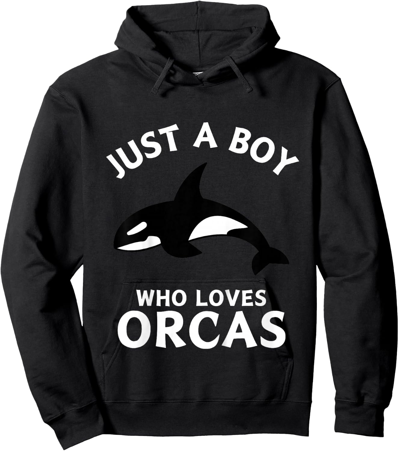Just A Boy Who Loves Orcas Hoodie - Hoodie | Black