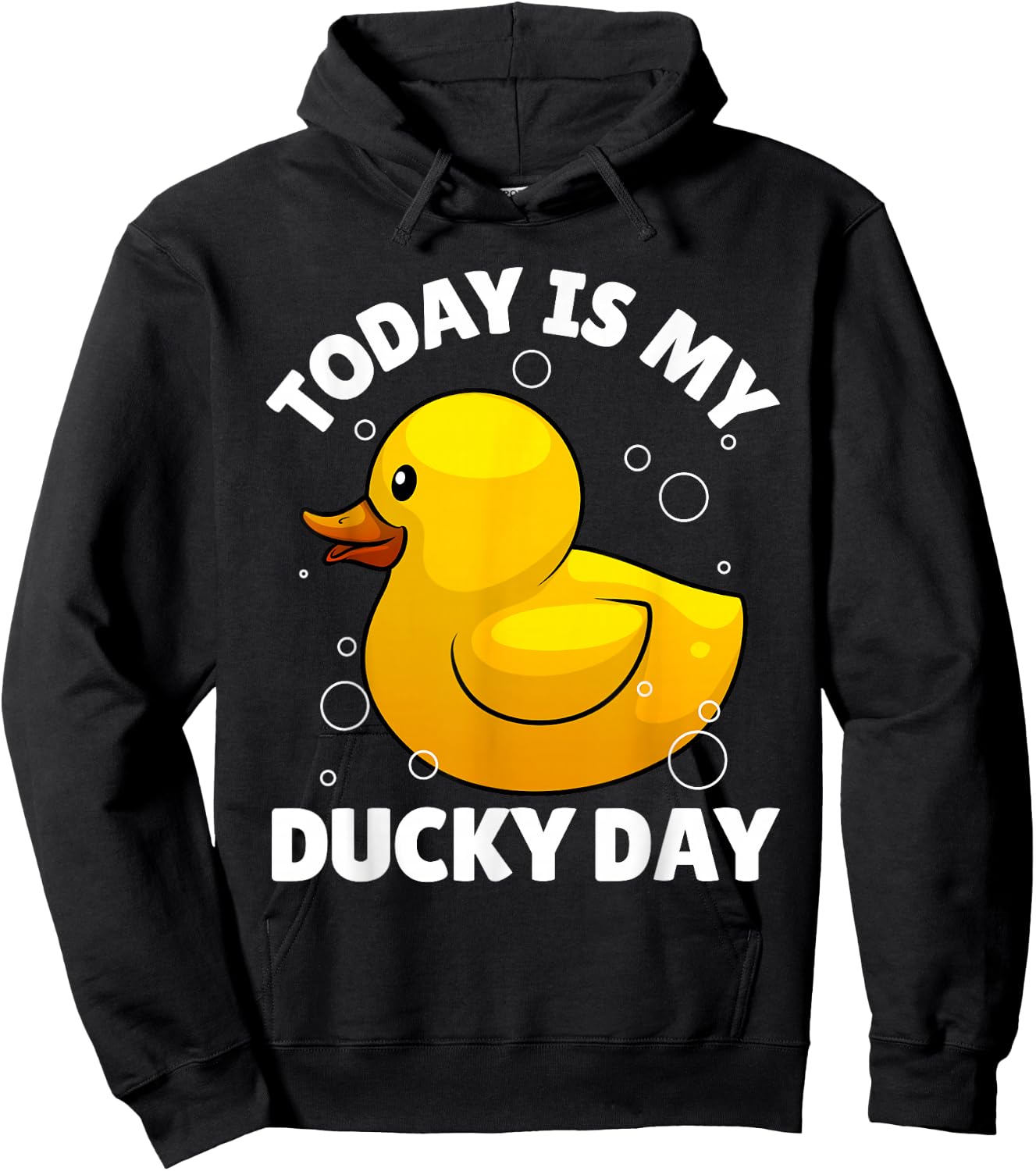 Rubber Duck Art Women Kids Rubber Ducky Duck Lover Hoodie - Hoodie | Black